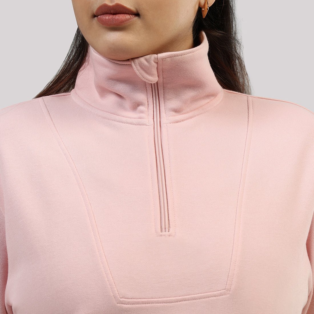 BlissTerry™ Cotton Pullover with Zipper - BlissClub