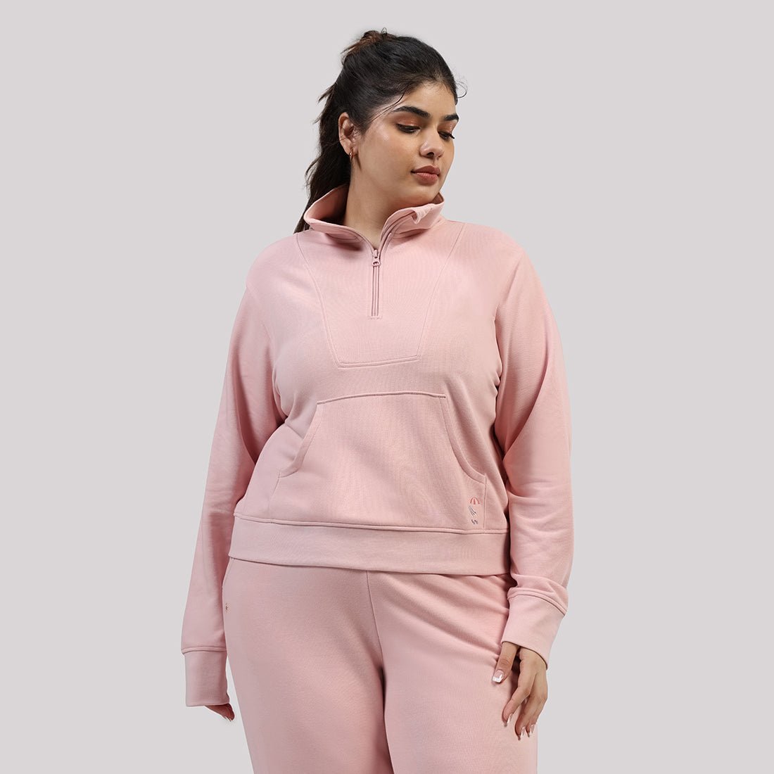 BlissTerry™ Cotton Pullover with Zipper - BlissClub
