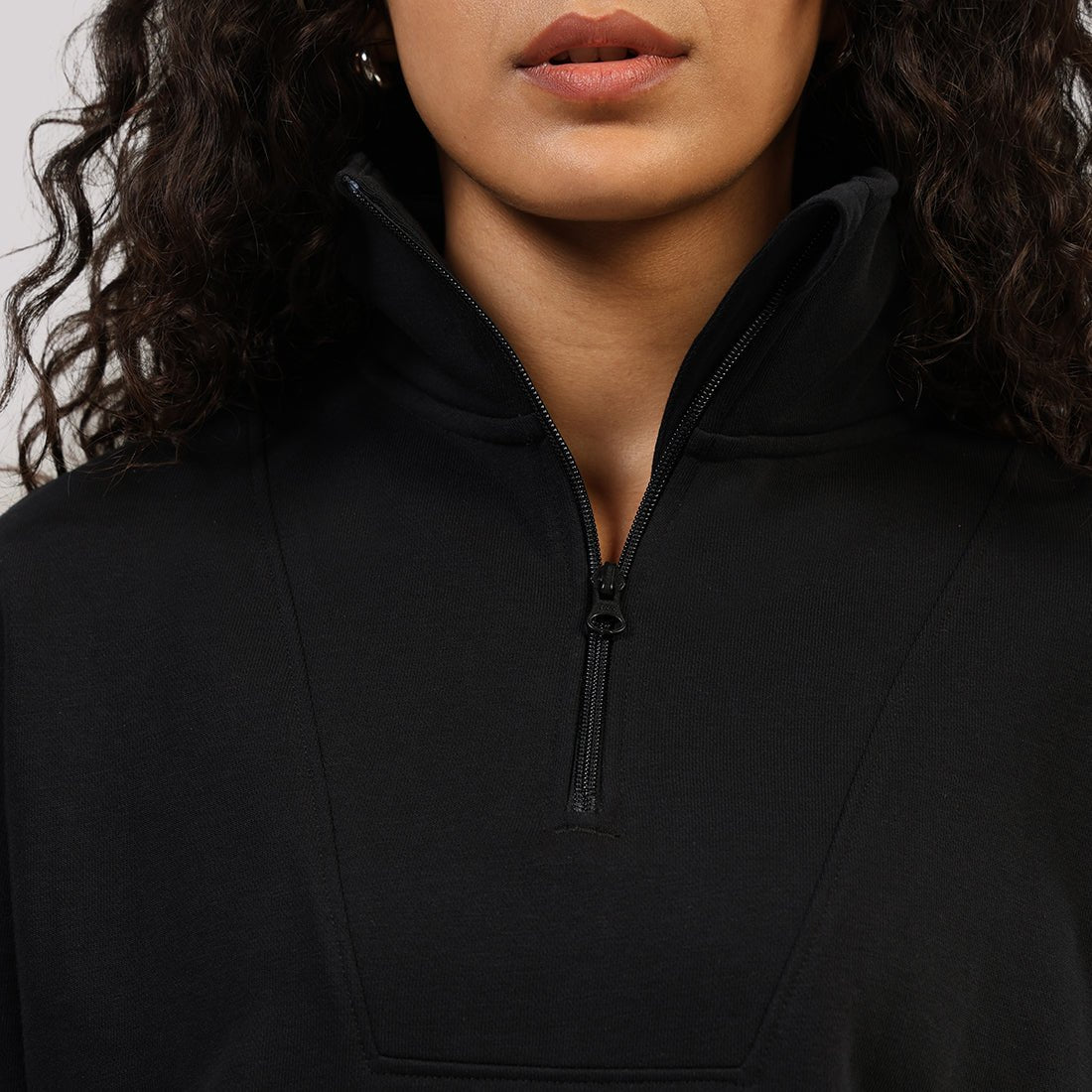 BlissTerry™ Cotton Pullover with Zipper - BlissClub
