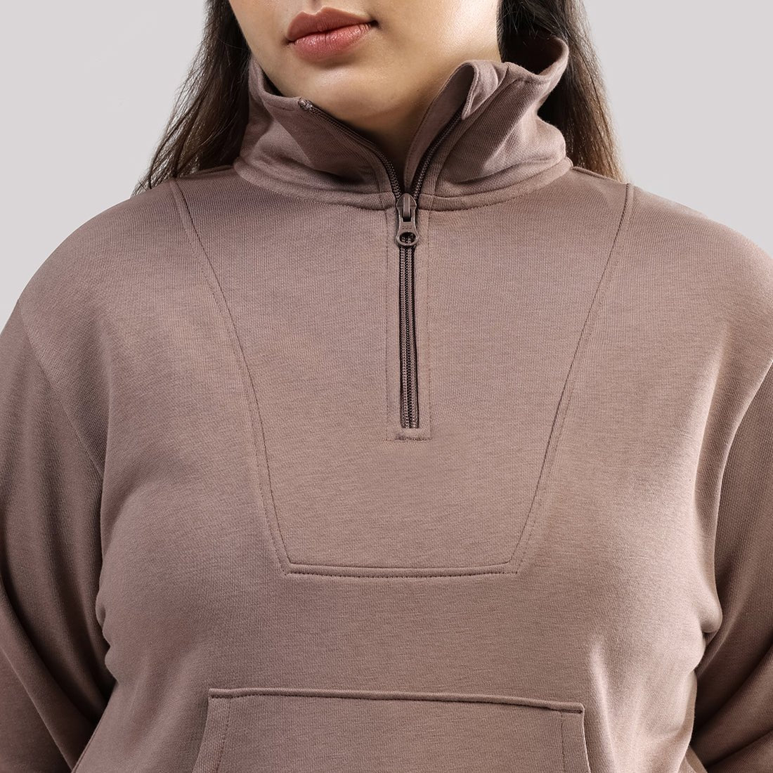 BlissTerry™ Cotton Pullover with Zipper - BlissClub