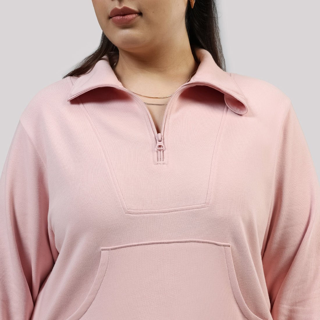 BlissTerry™ Cotton Pullover with Zipper - BlissClub