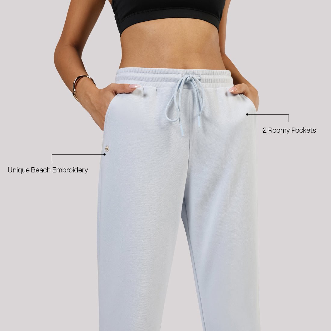 BlissTerry™ Cotton Straight Pants - BlissClub