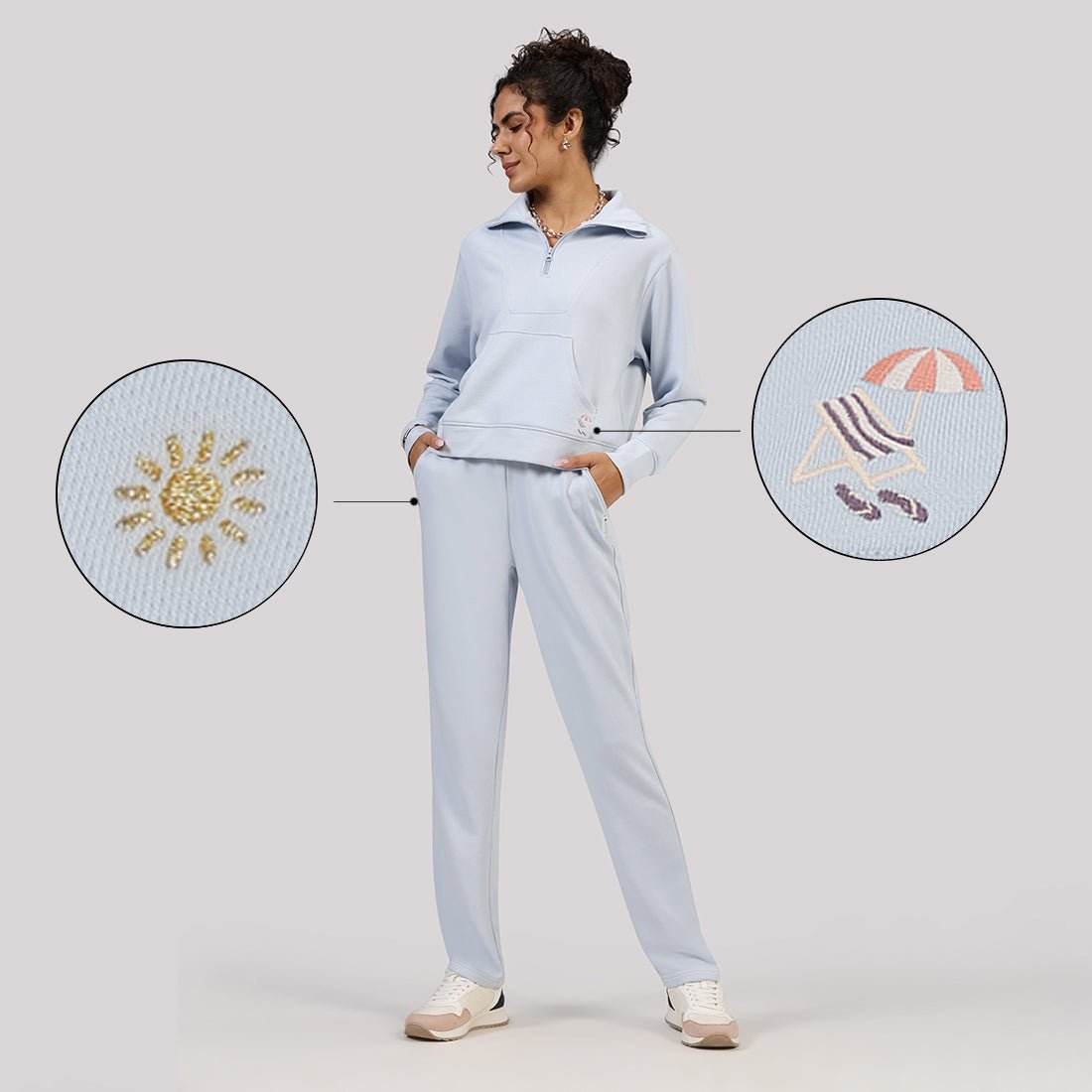BlissTerry™ Cotton Straight Pants - BlissClub