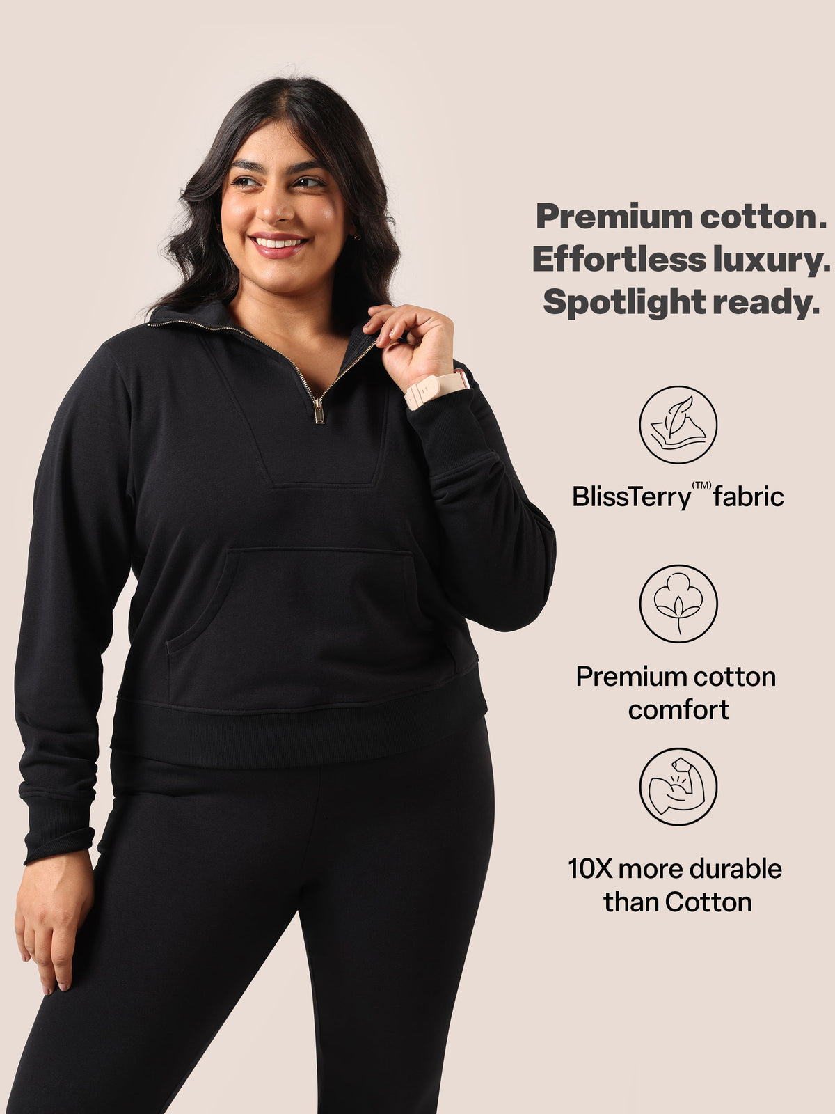 BlissTerry™ Half Zip Jacket - BlissClub