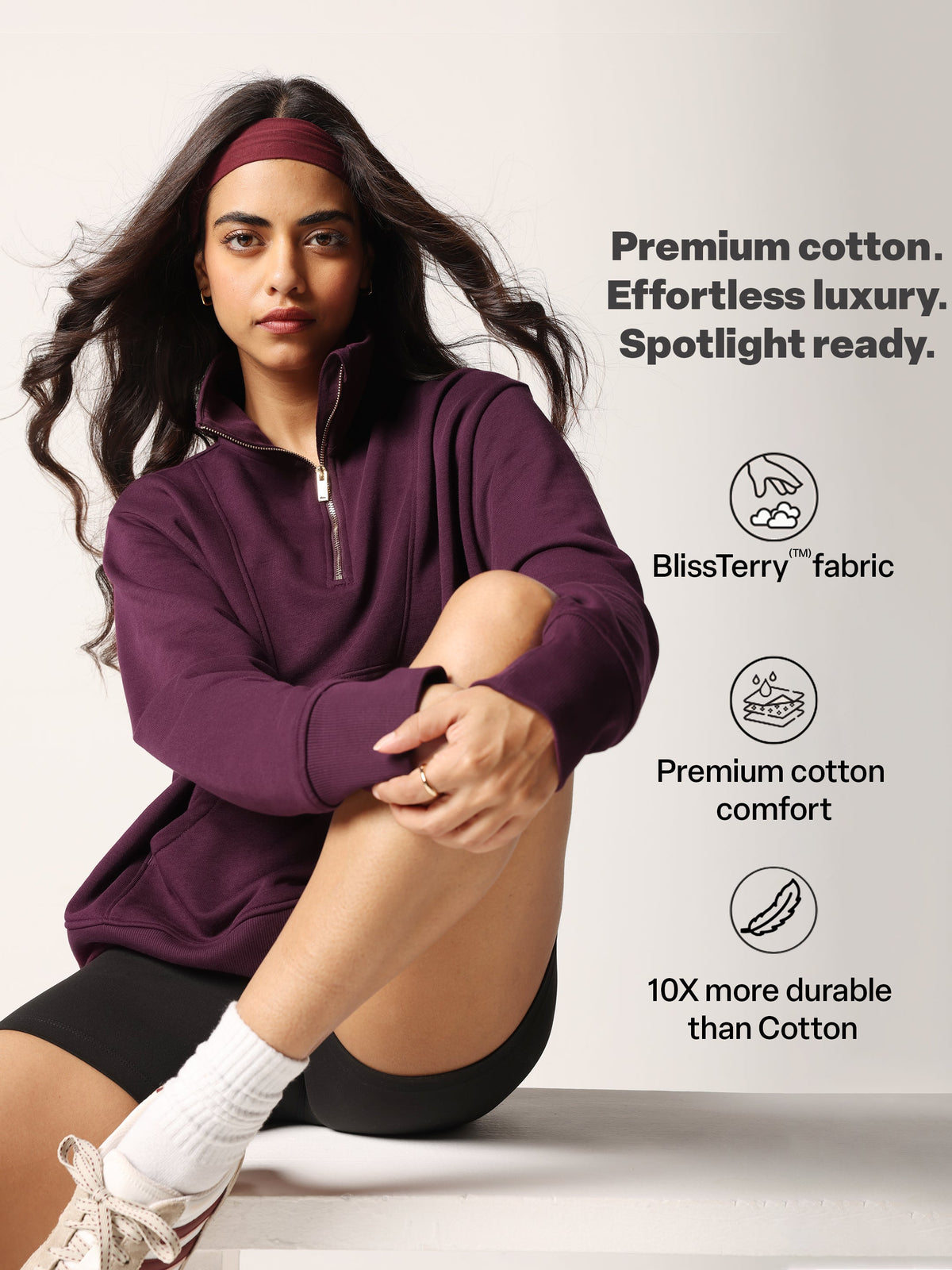 BlissTerry™ Half Zip Jacket - BlissClub