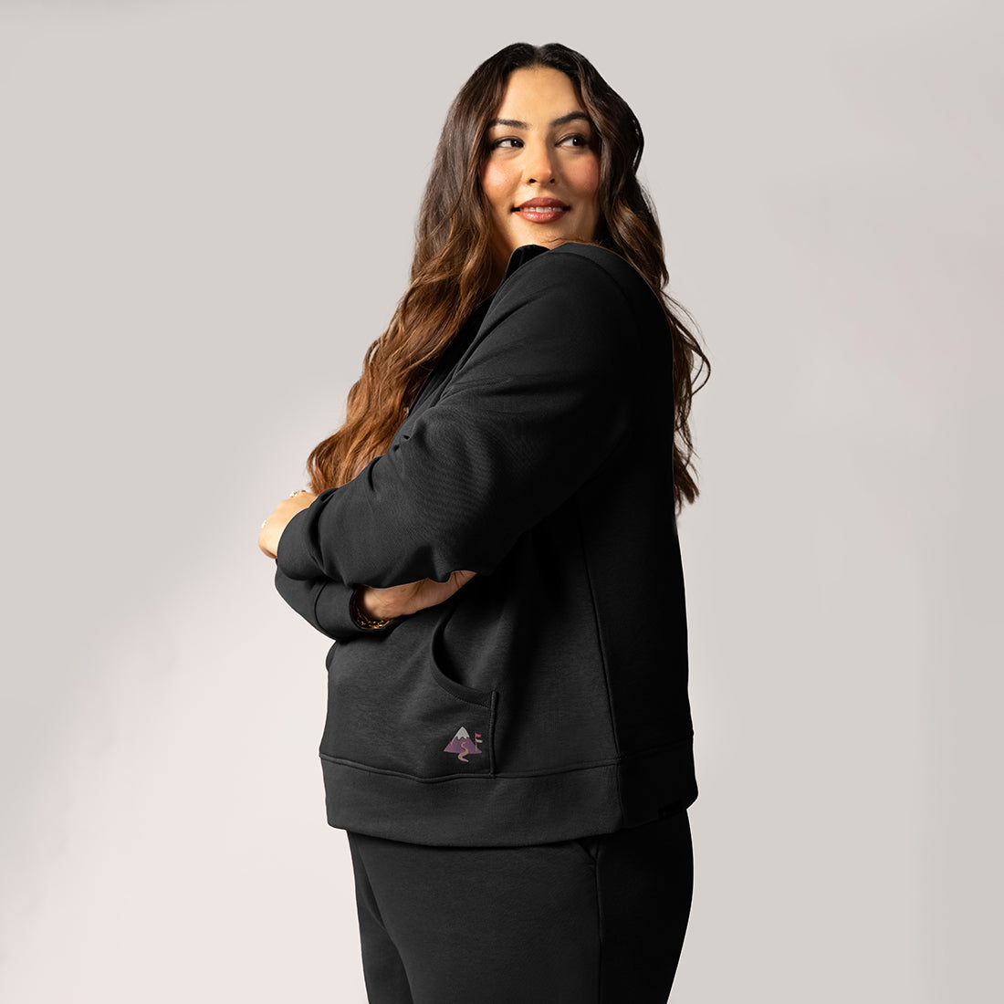 BlissTerry™ Cotton Pullover with Zipper