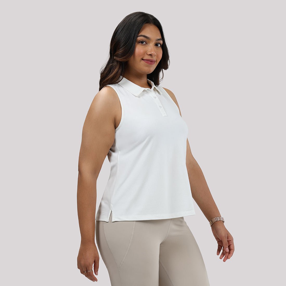 Classic Pique Sleeveless Polo - BlissClub