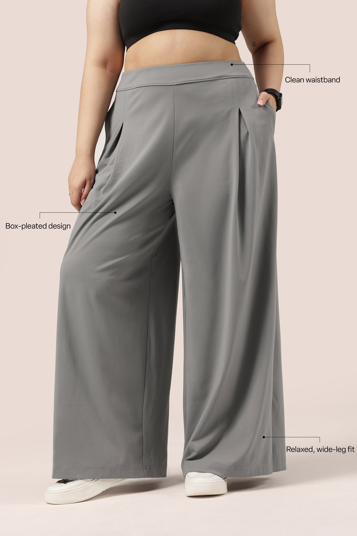 Cloud Box Pleated Korean Pant - BlissClub