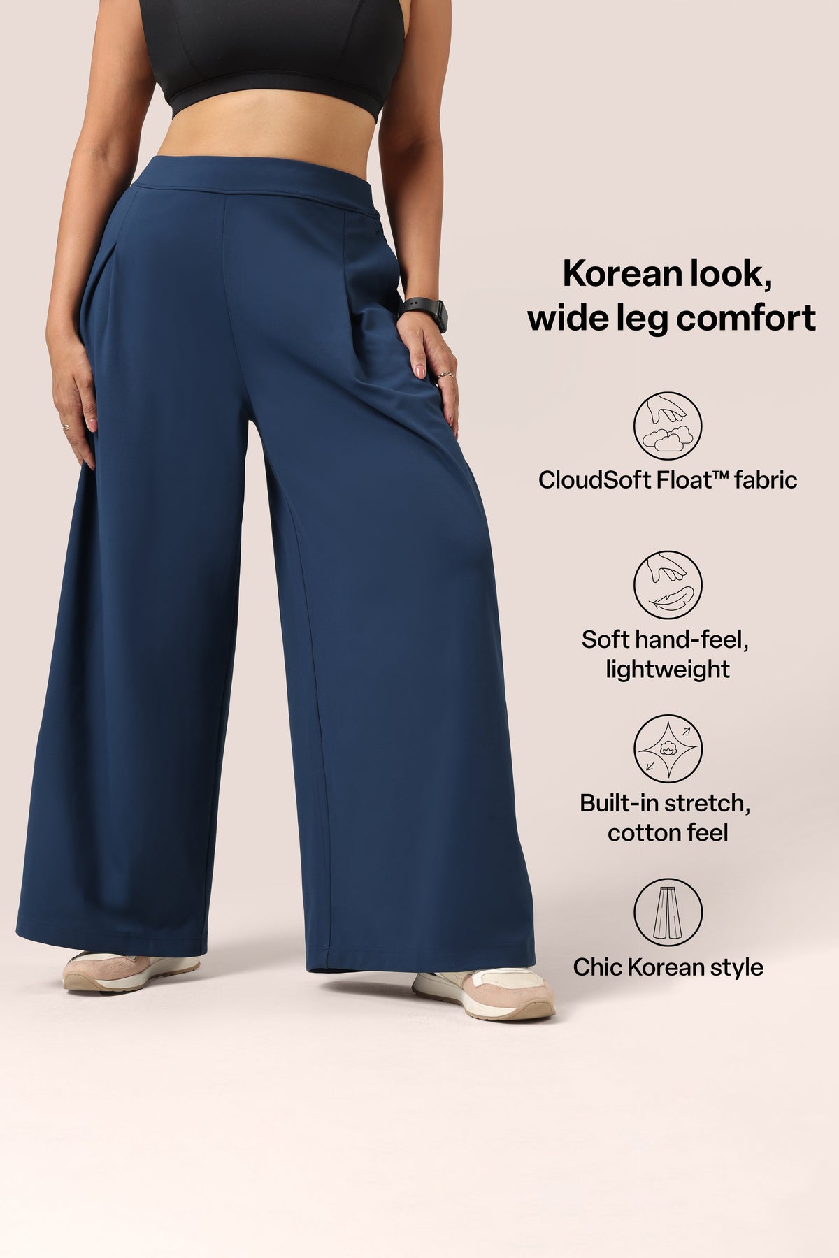 Cloud Box Pleated Korean Pant - BlissClub