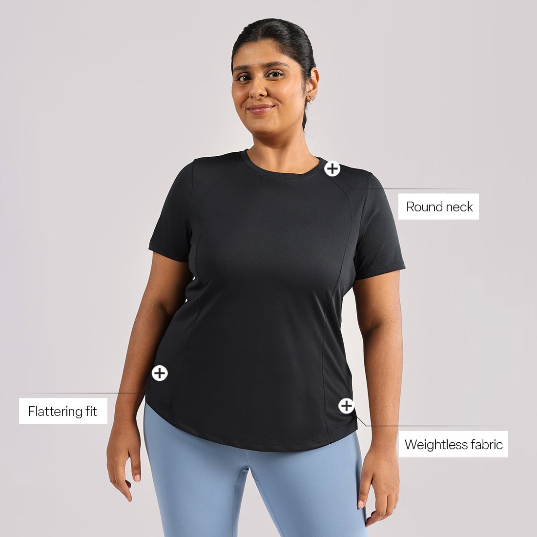 CloudFlex Round Neck Tee - BlissClub