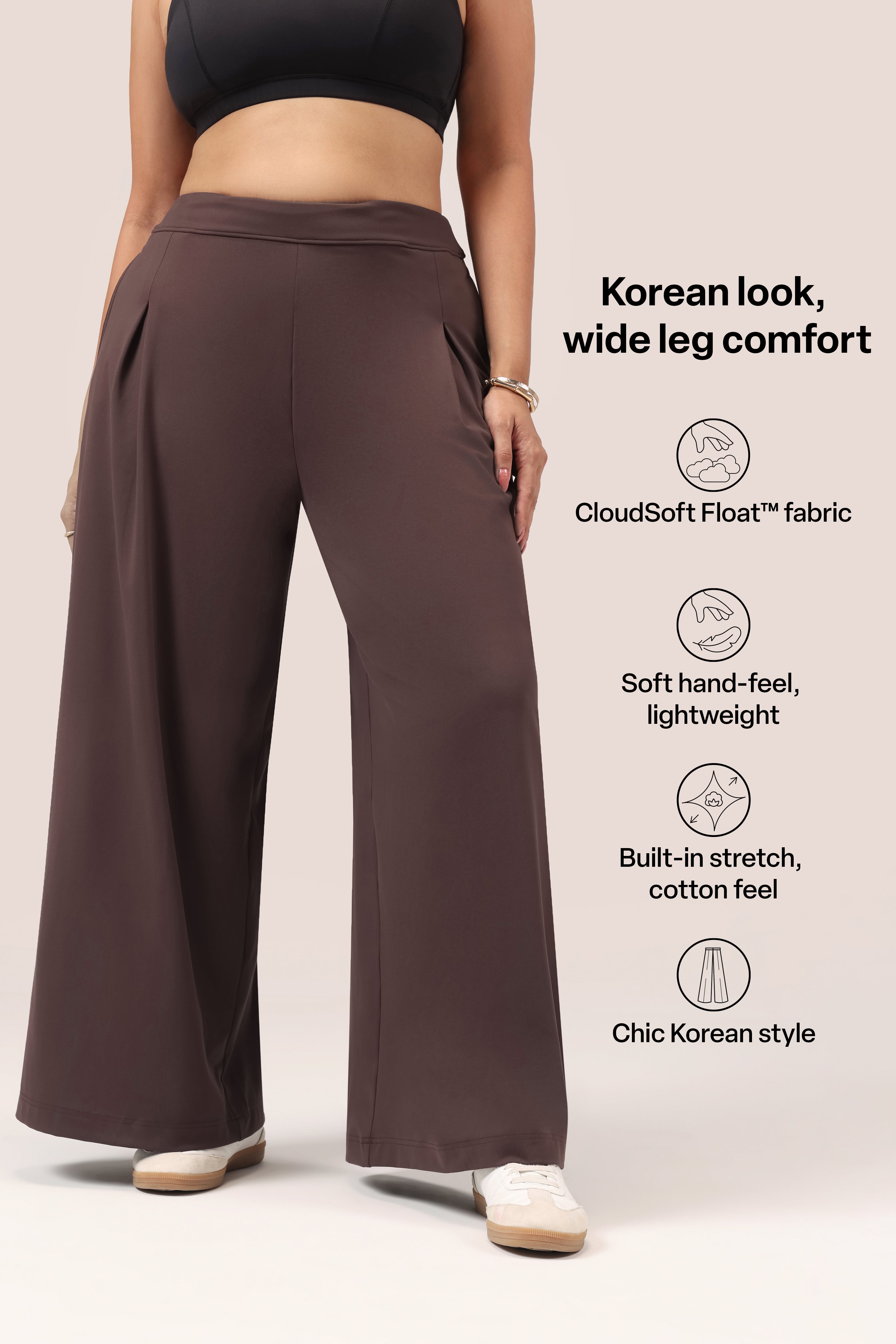 Cloud Box Pleated Korean Pant