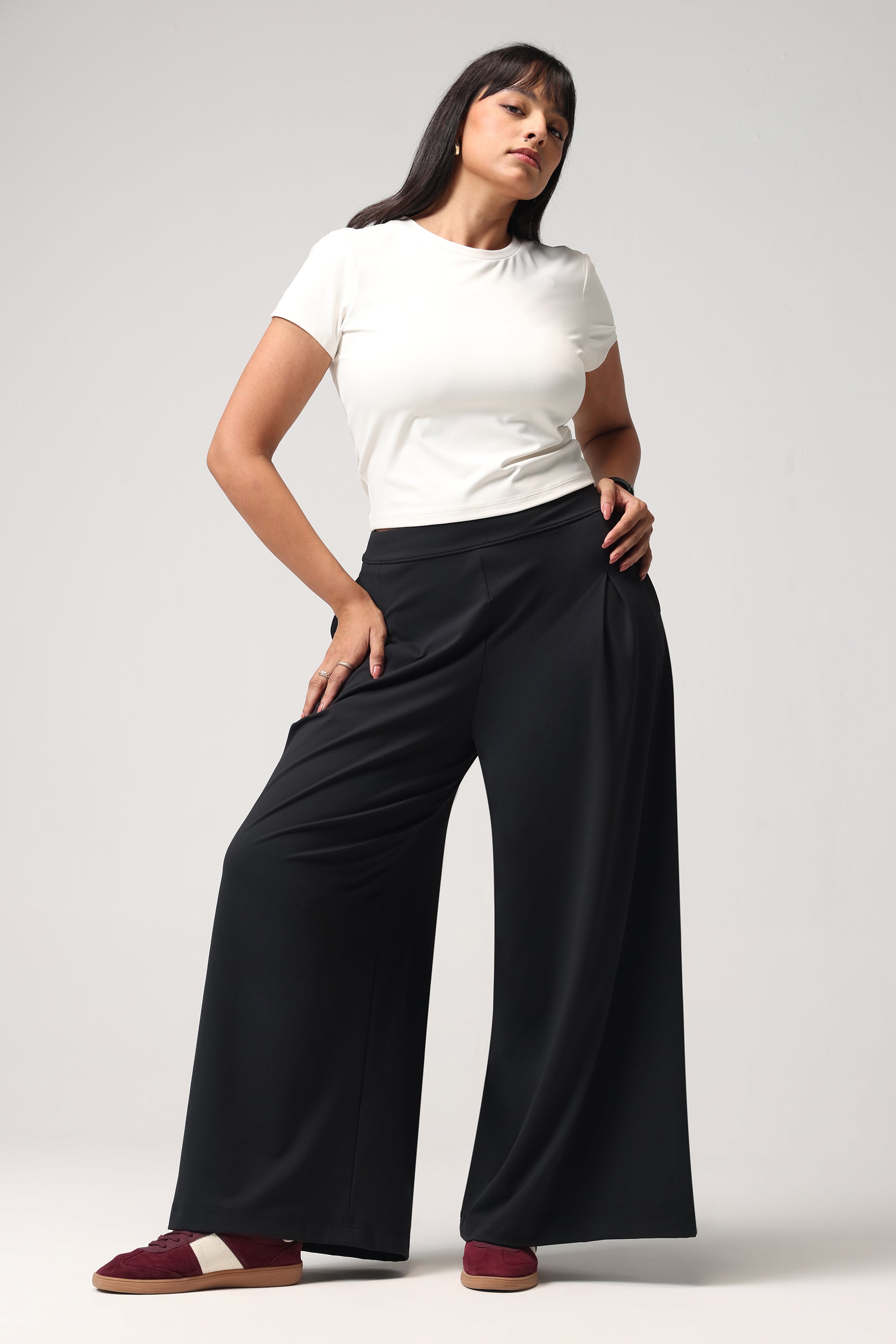 Cloud Box Pleated Korean Pant