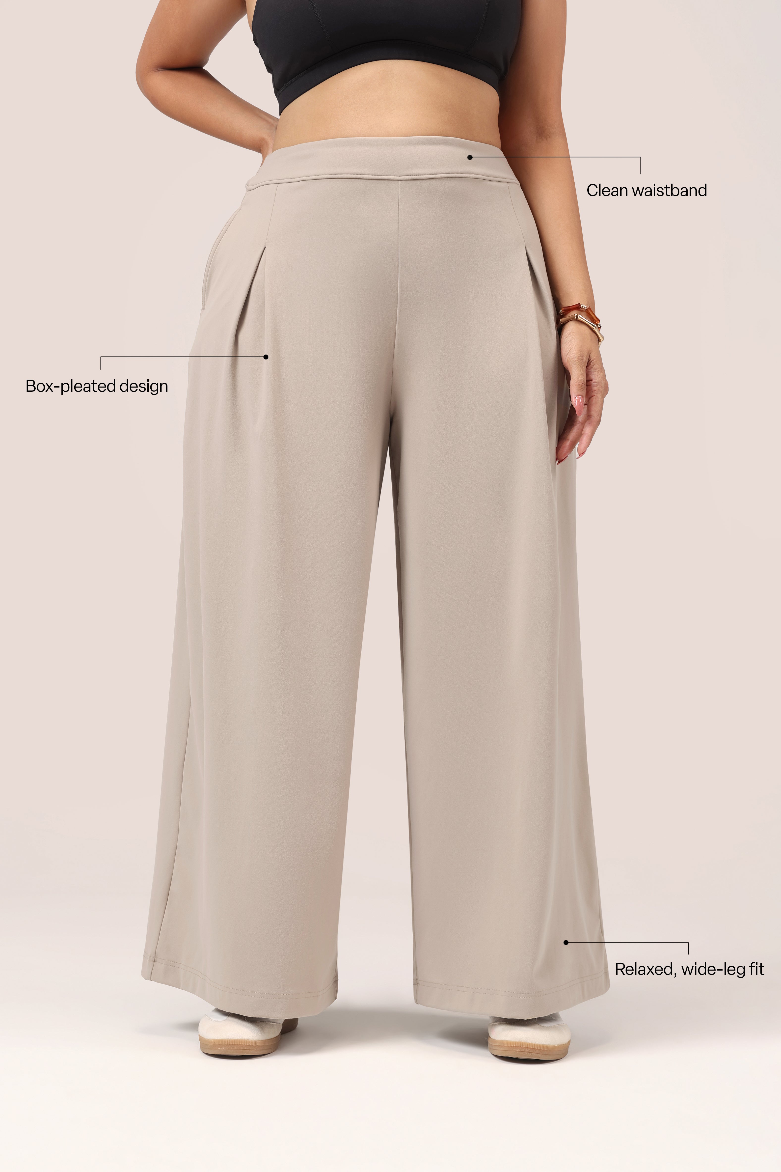 Cloud Box Pleated Korean Pant