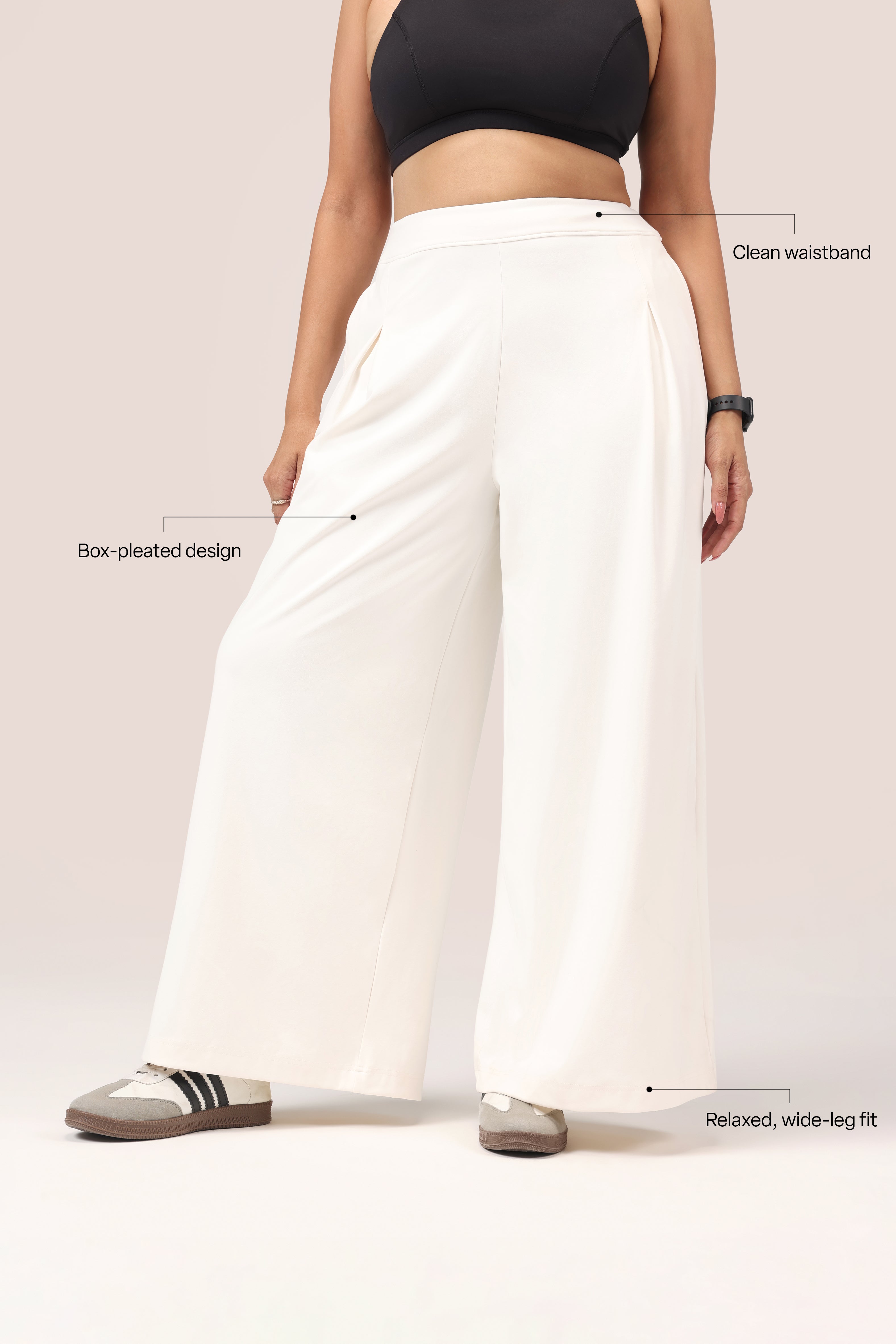 Cloud Box Pleated Korean Pant