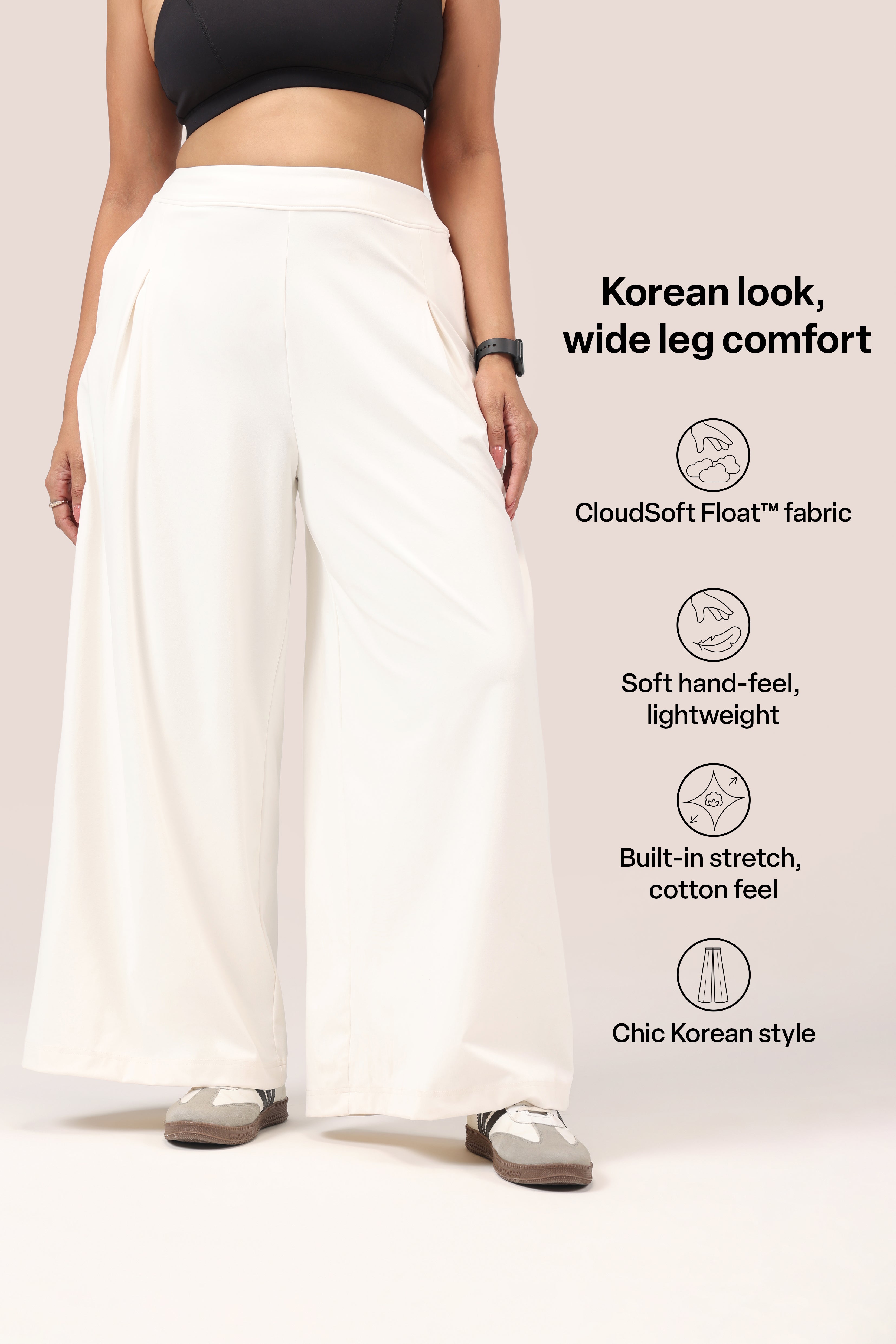 Cloud Box Pleated Korean Pant