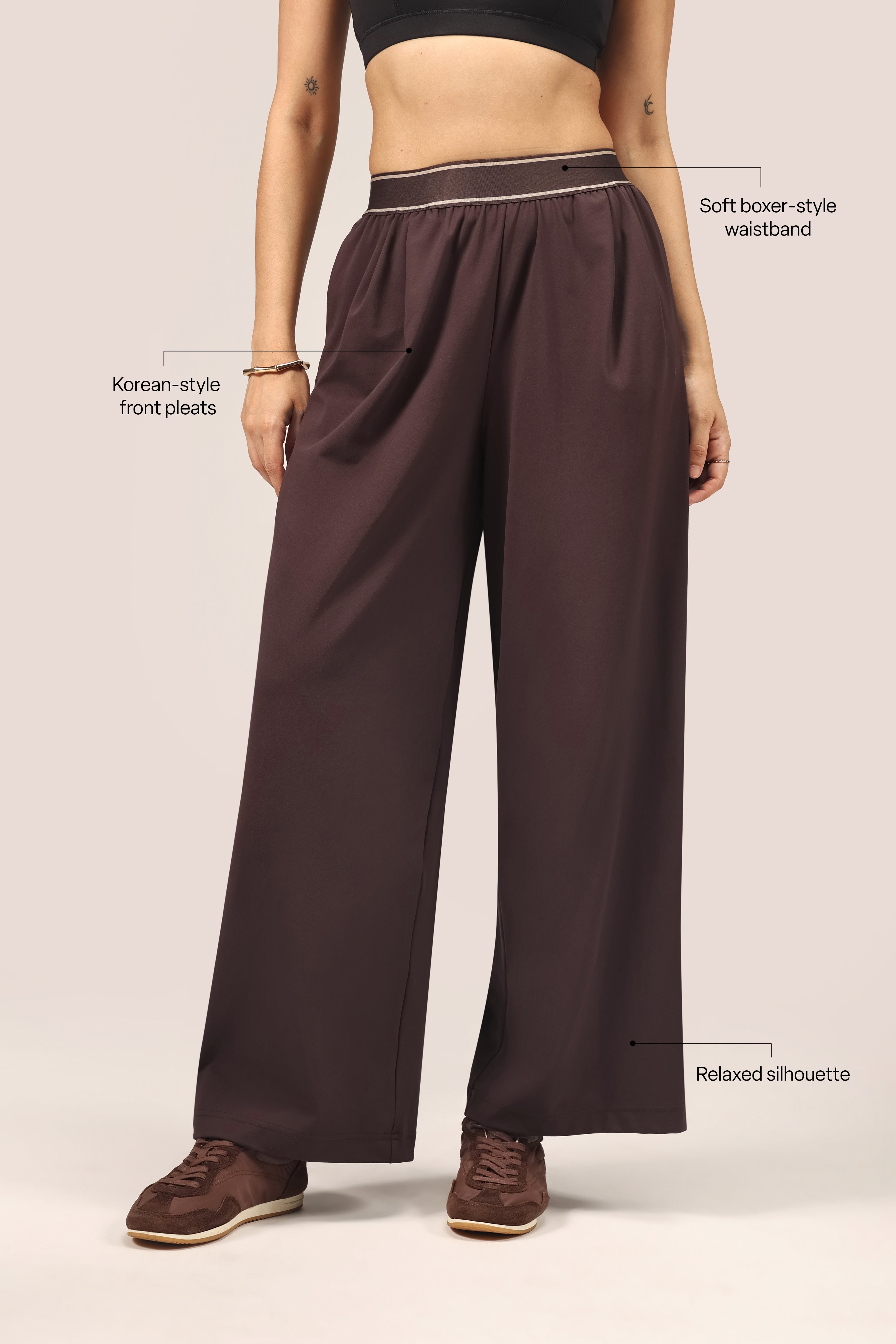 Cloud Korean Active Wide Pants