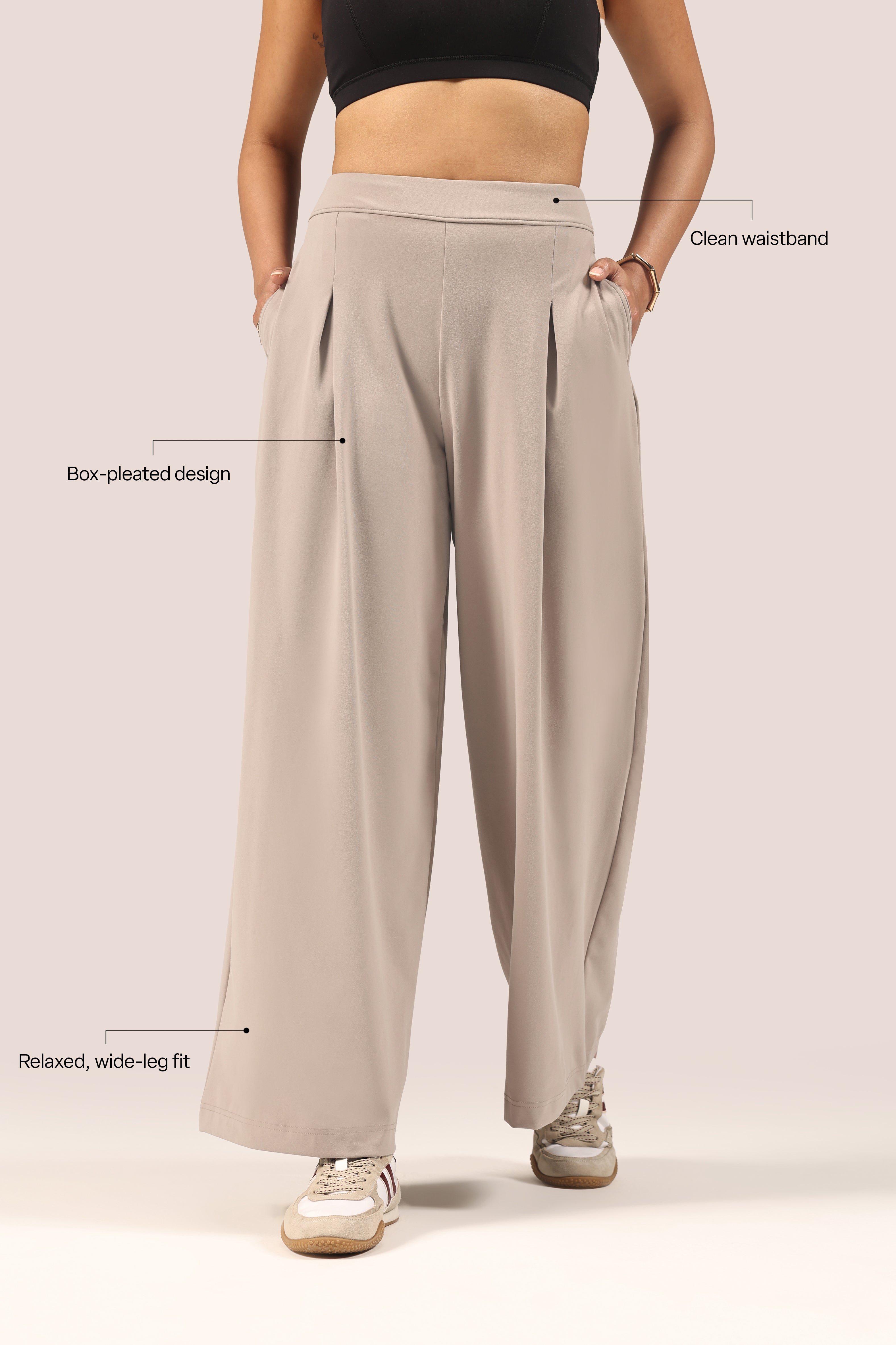 Cloud Box Pleated Korean Pant