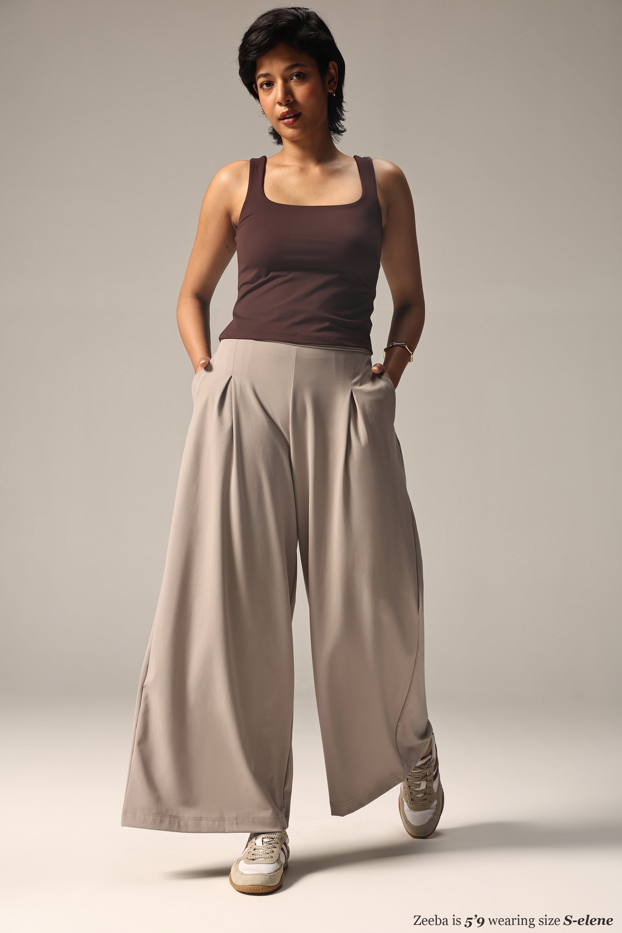 Cloud Box Pleated Korean Pant