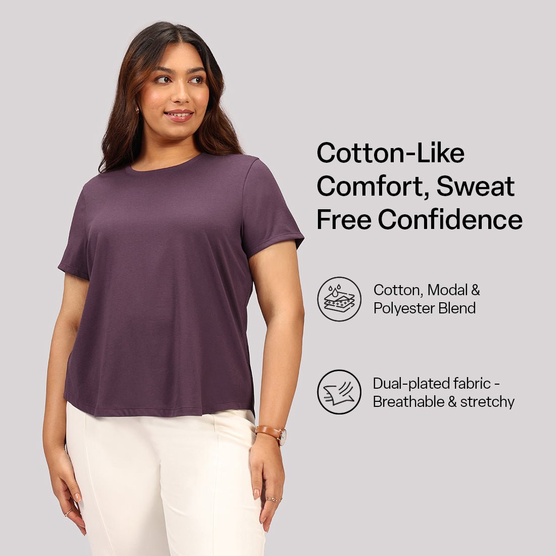 Cotton Pro Curved Hem Tee - BlissClub