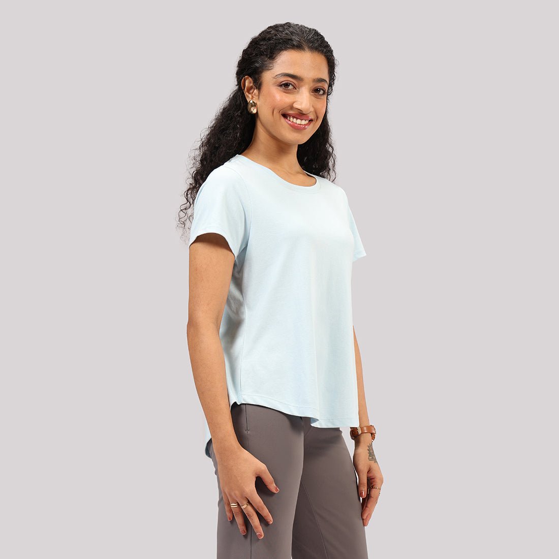 Cotton Pro Curved Hem Tee - BlissClub