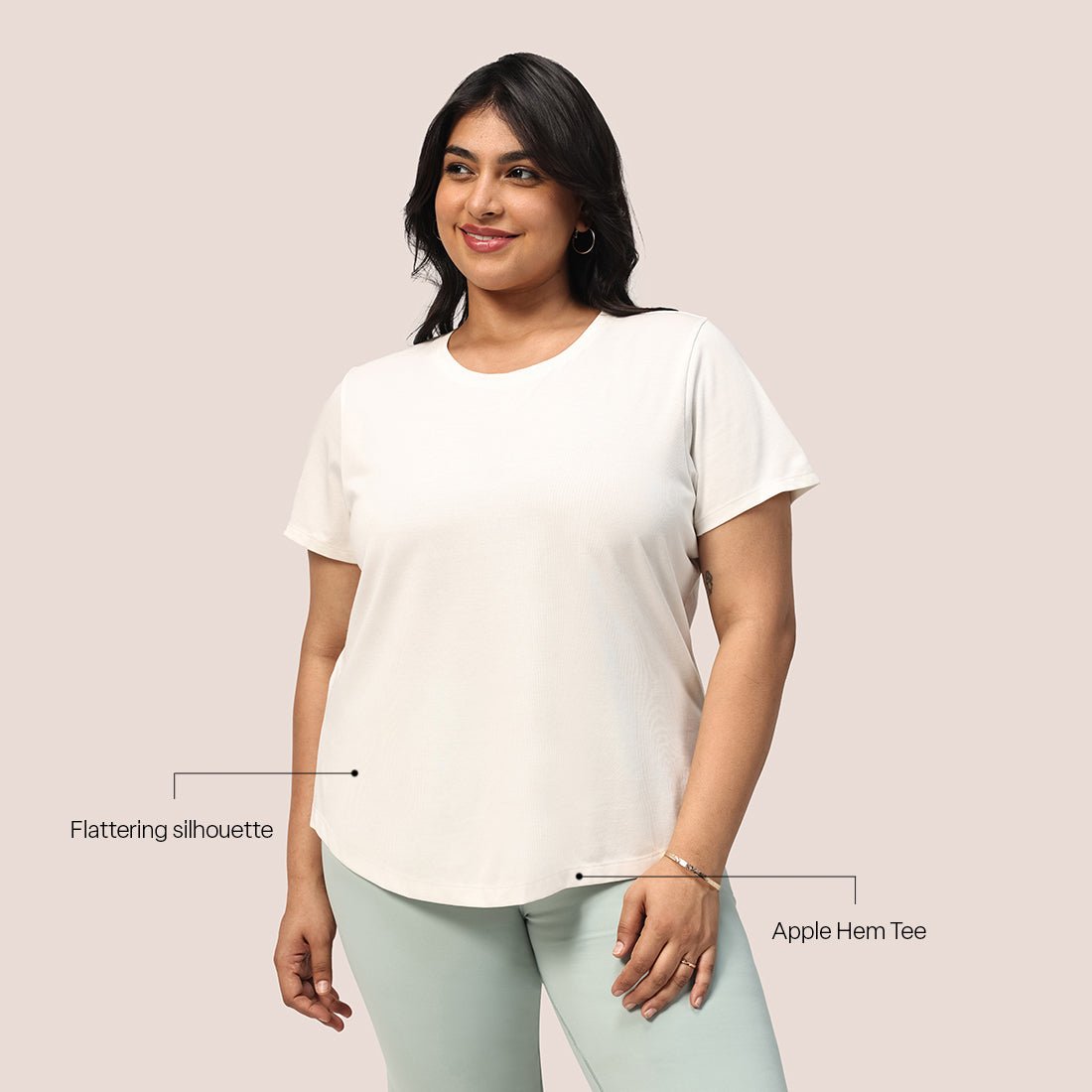 Cotton Pro Curved Hem Tee - BlissClub