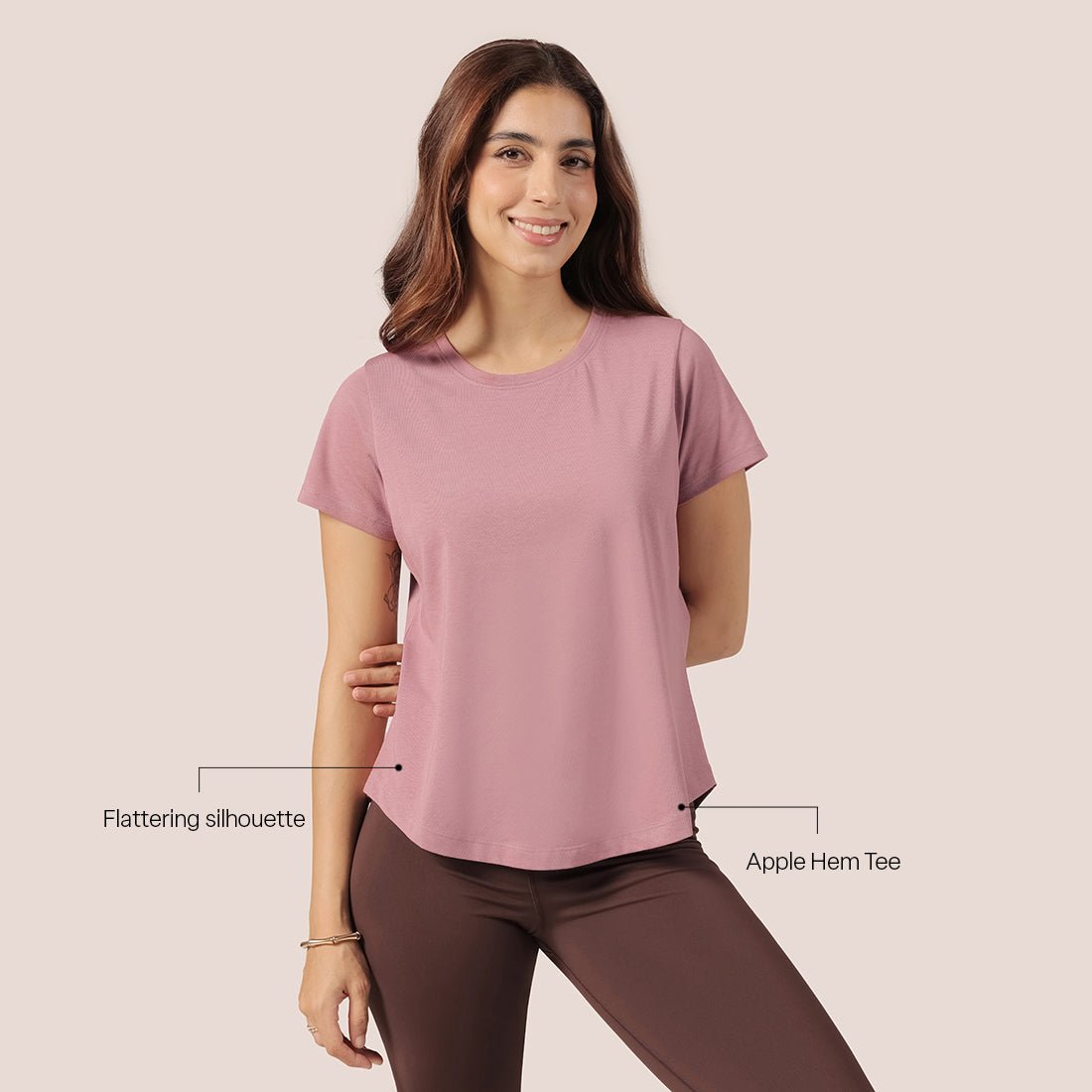 Cotton Pro Curved Hem Tee - BlissClub
