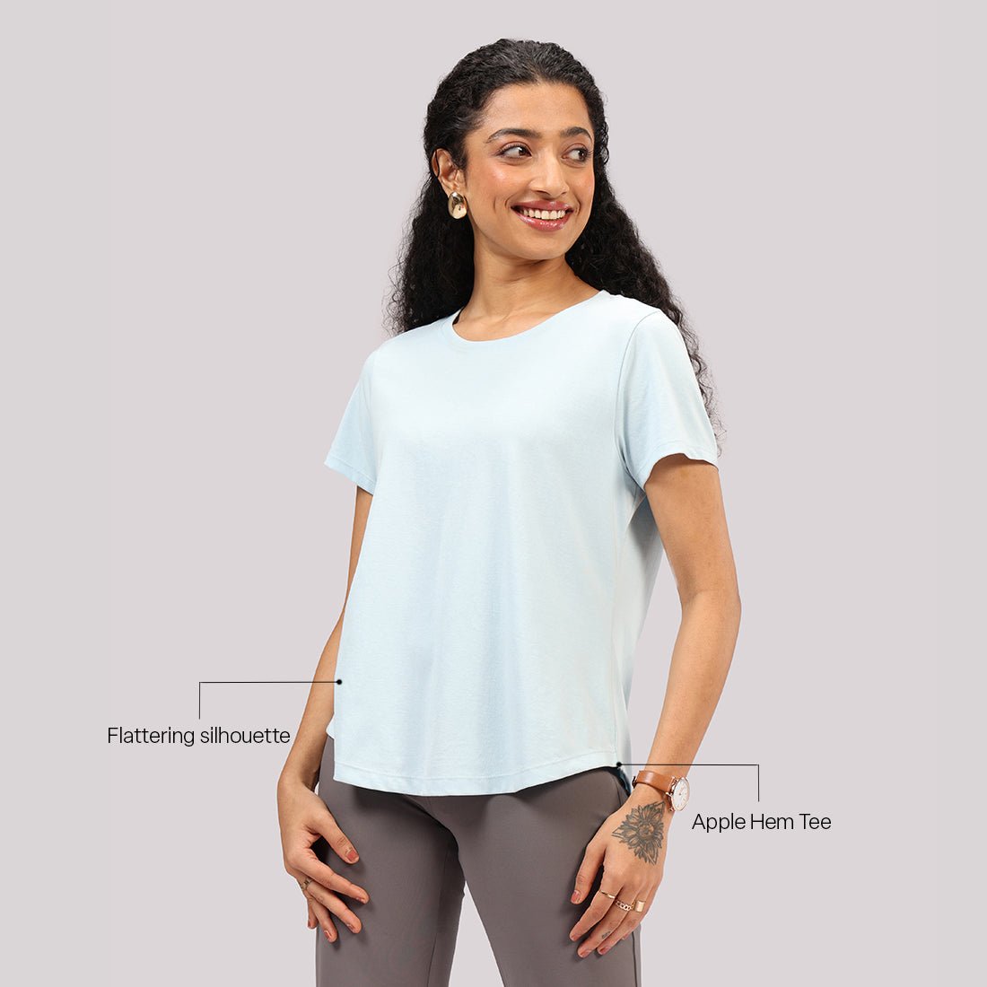 Cotton Pro Curved Hem Tee - BlissClub