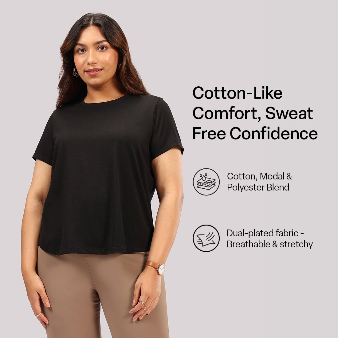 Cotton Pro Curved Hem Tee - BlissClub