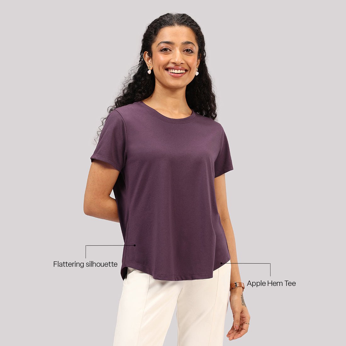 Cotton Pro Curved Hem Tee - BlissClub