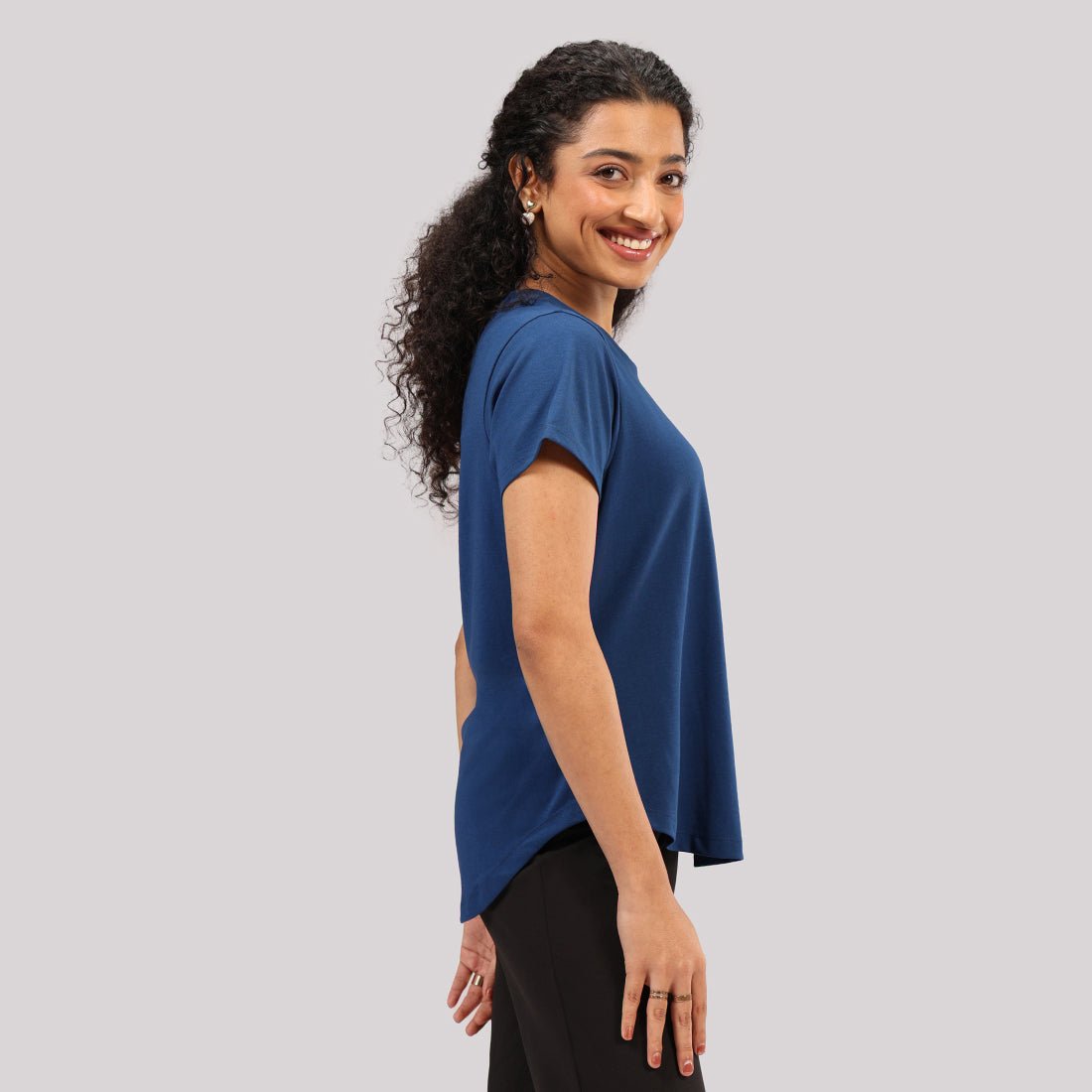 Cotton Pro Curved Hem Tee - BlissClub