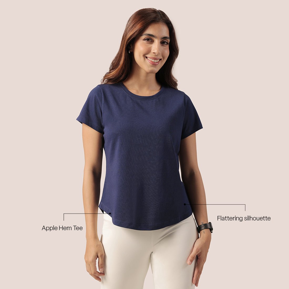 Cotton Pro Curved Hem Tee - BlissClub