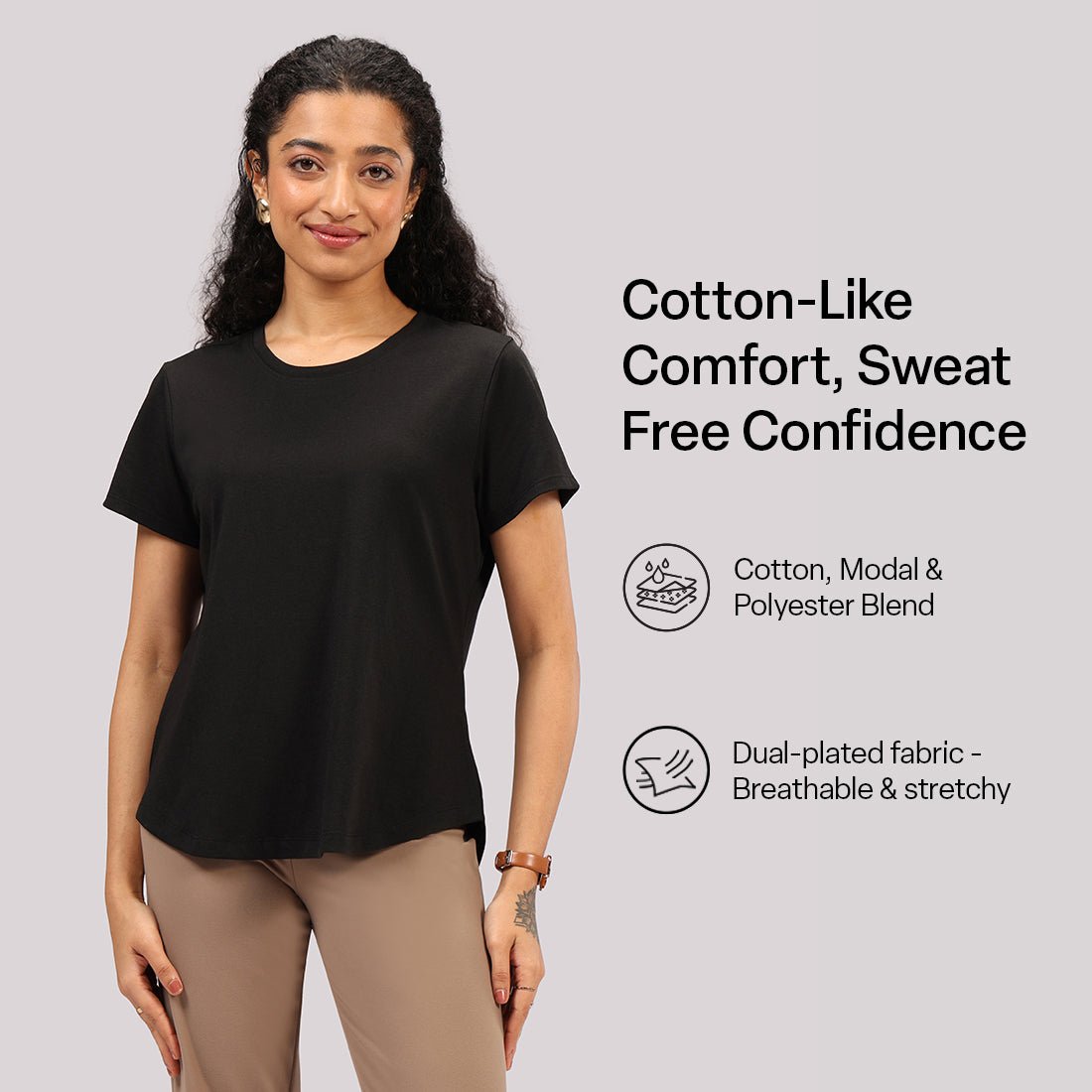 Cotton Pro Curved Hem Tee - BlissClub