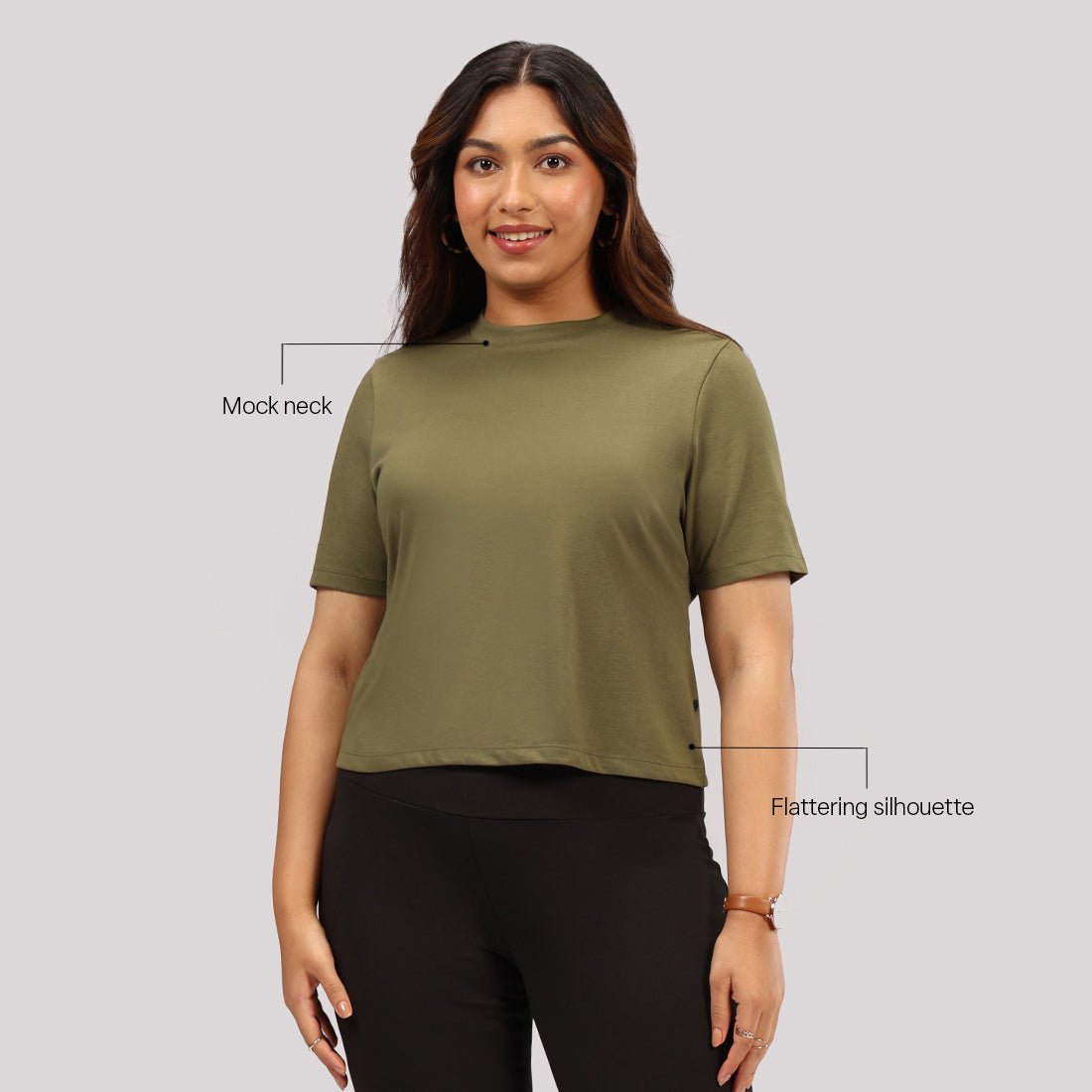 Cotton Pro High Neck Top - BlissClub