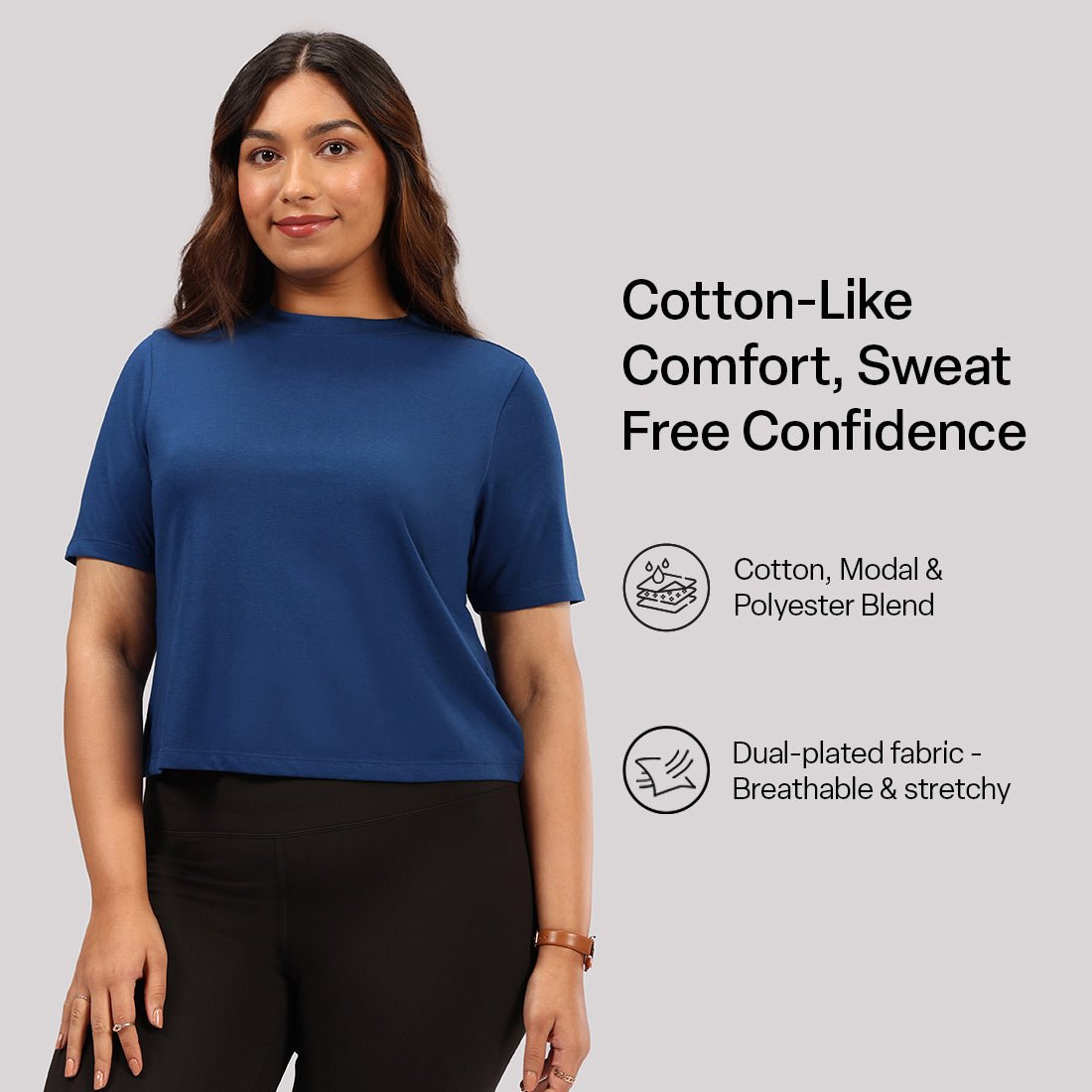 Cotton Pro High Neck Top - BlissClub