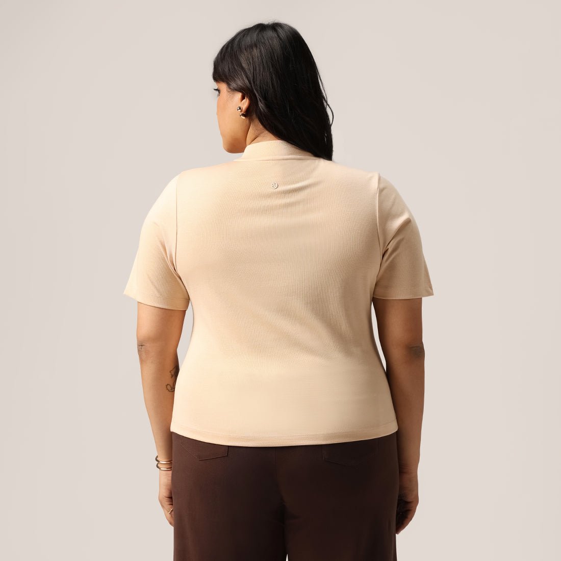 Cotton Pro High Neck Top - BlissClub