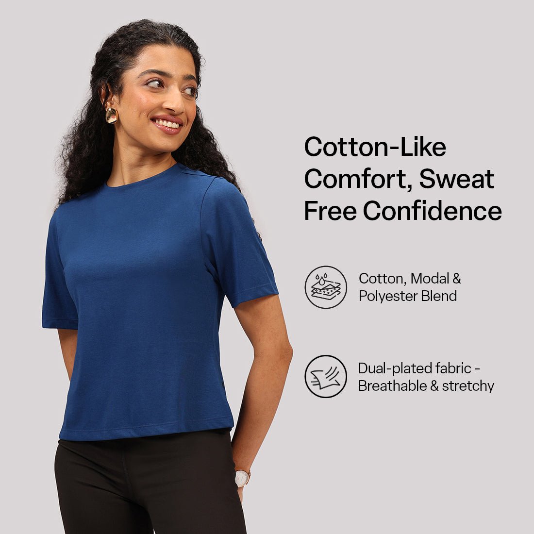 Cotton Pro High Neck Top - BlissClub