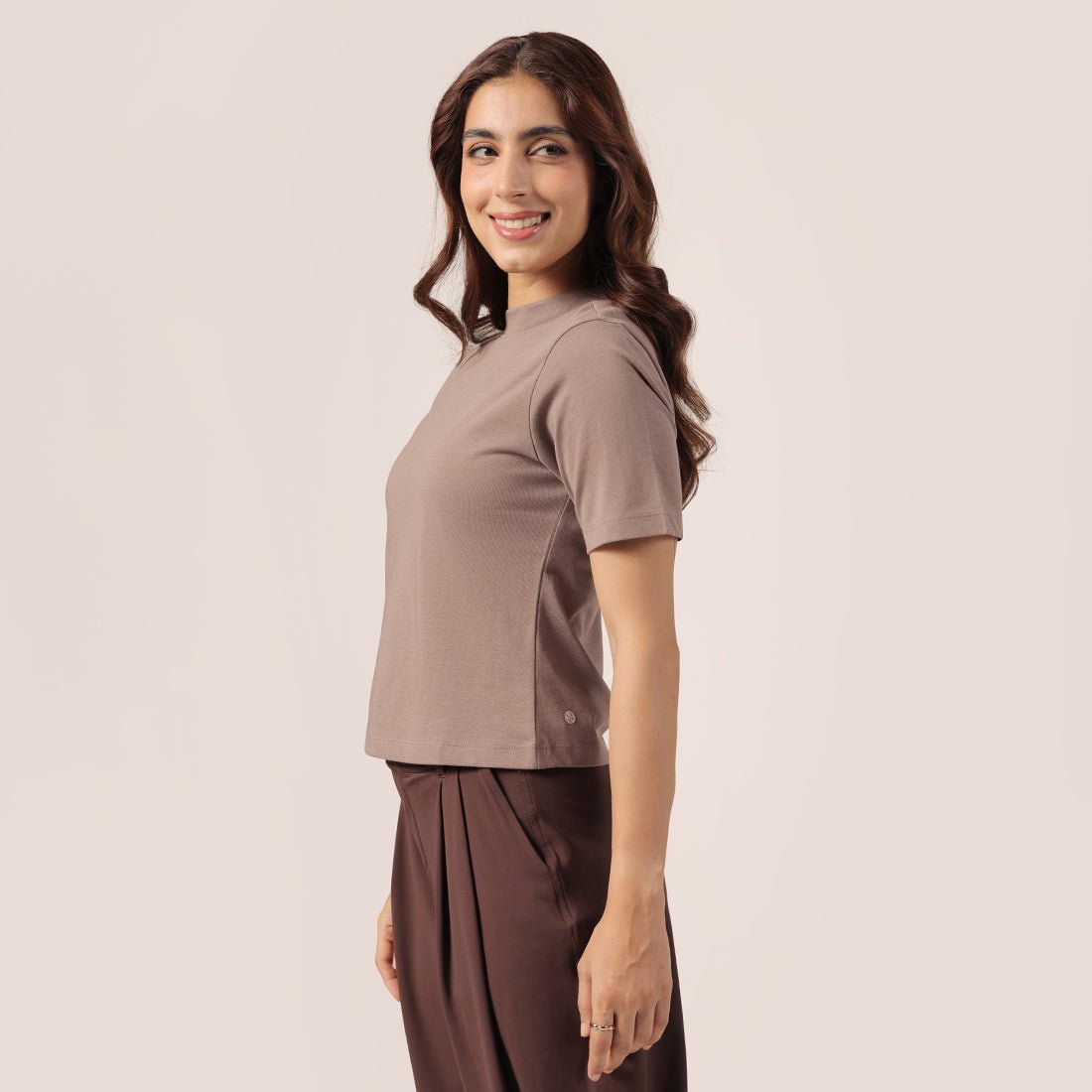 Cotton Pro High Neck Top - BlissClub