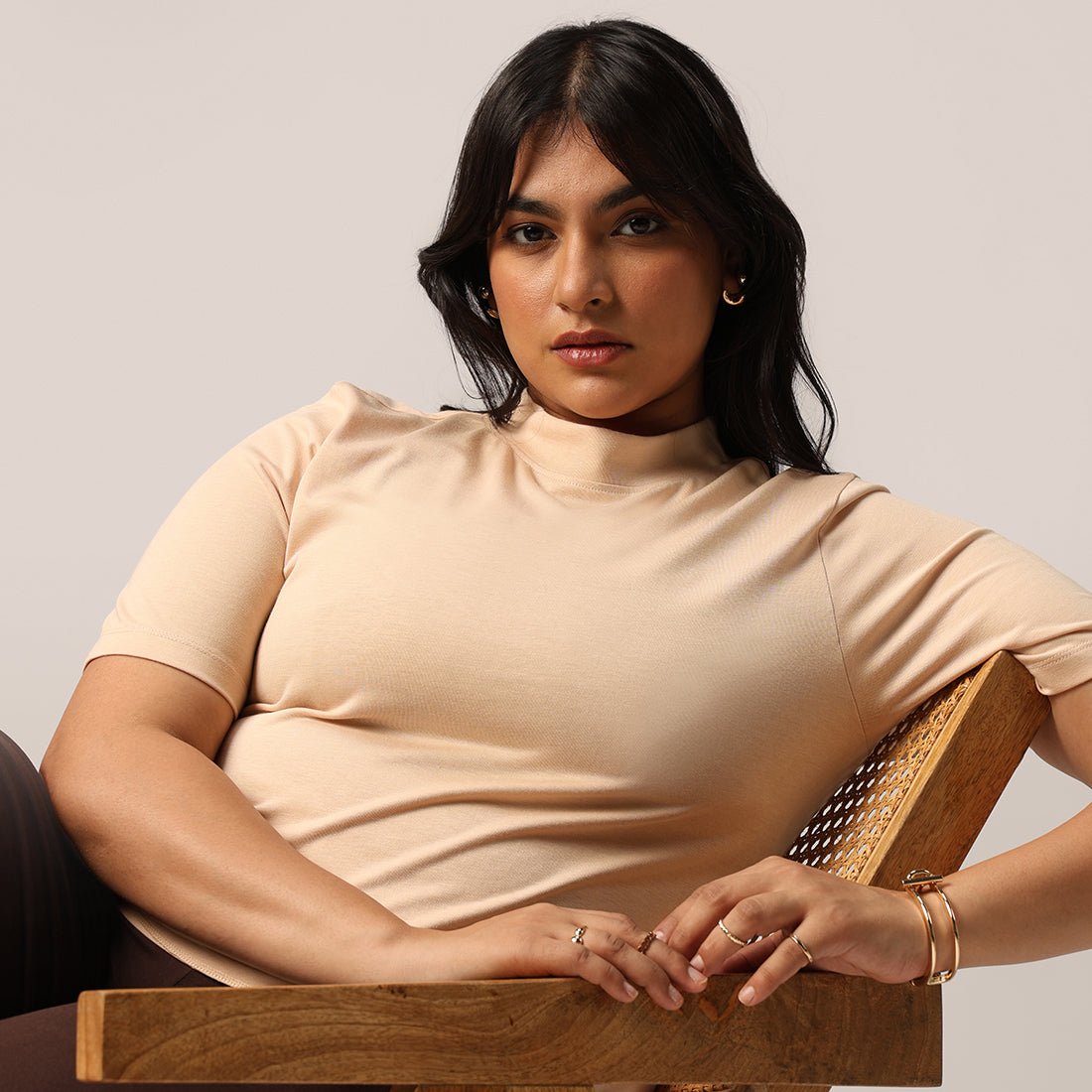 Cotton Pro High Neck Top - BlissClub