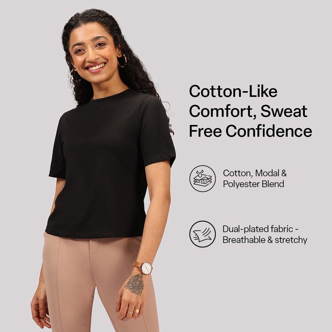 Cotton Pro High Neck Top - BlissClub