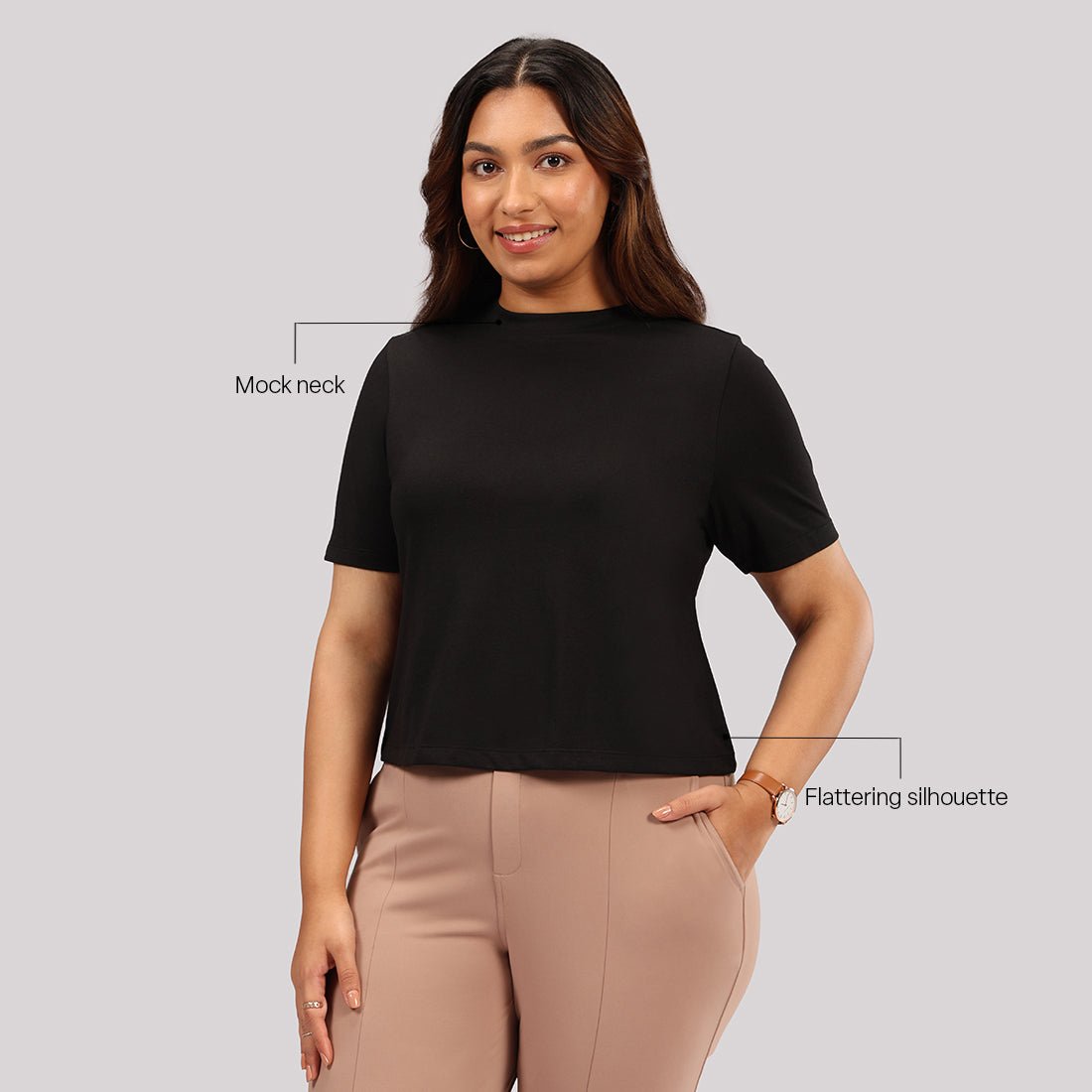Cotton Pro High Neck Top - BlissClub
