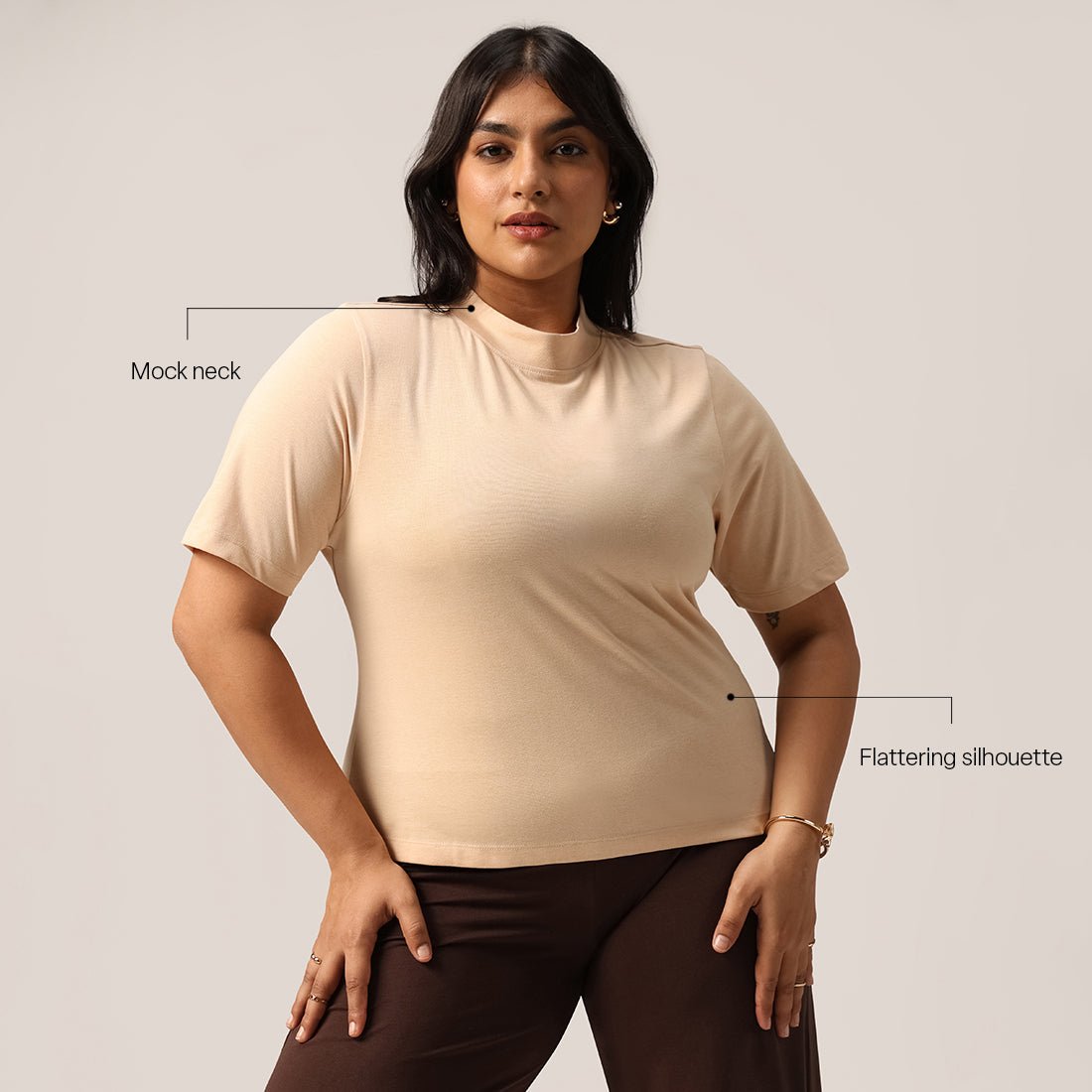 Cotton Pro High Neck Top - BlissClub