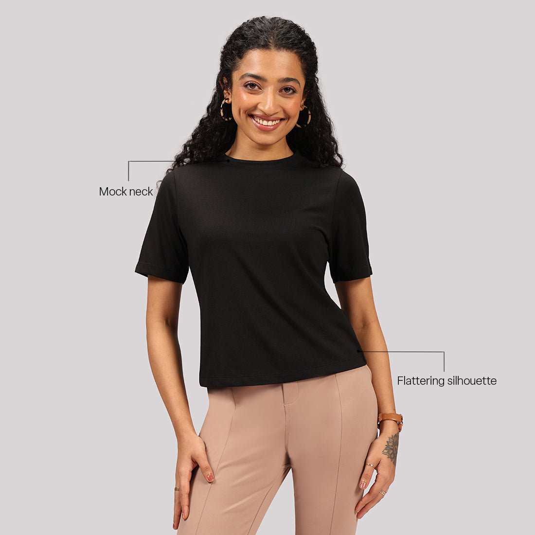 Cotton Pro High Neck Top - BlissClub