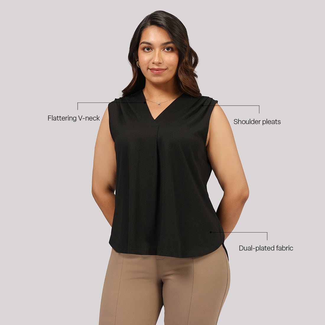 Cotton Pro Sleeveless Work Top - BlissClub