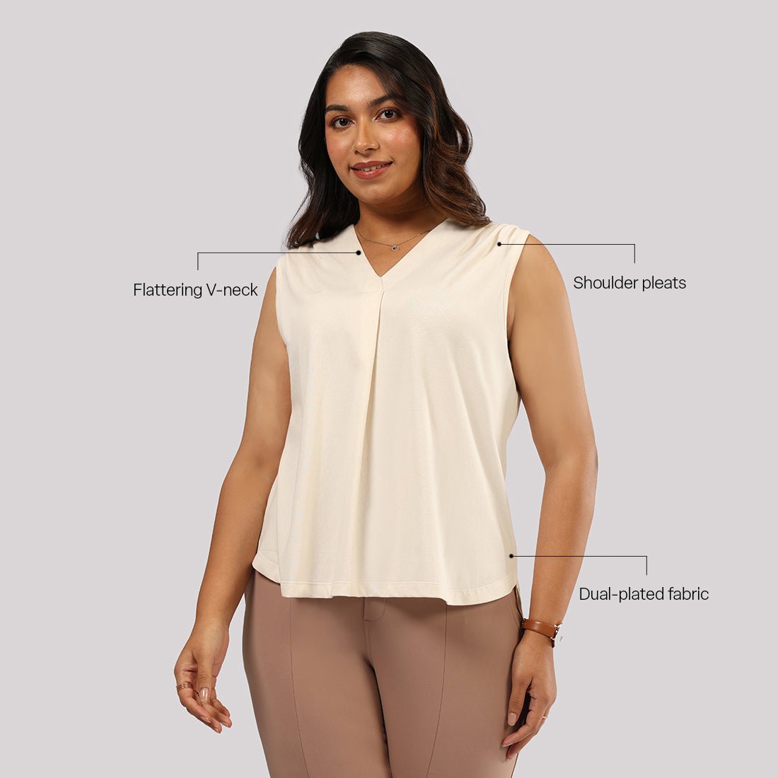 Cotton Pro Sleeveless Work Top - BlissClub