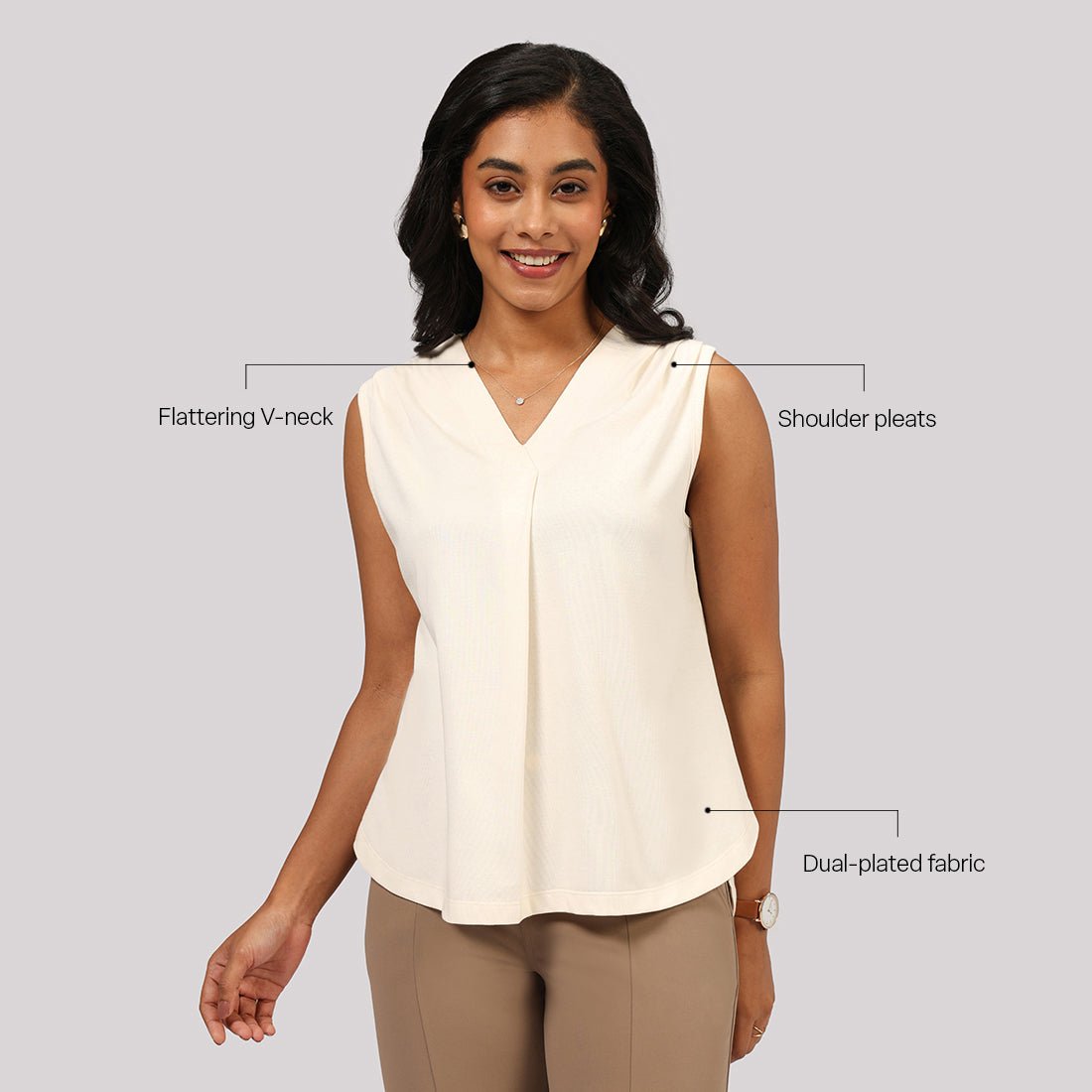 Cotton Pro Sleeveless Work Top - BlissClub