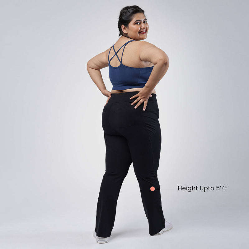 Groove-In Cotton Flare Pants - Tall