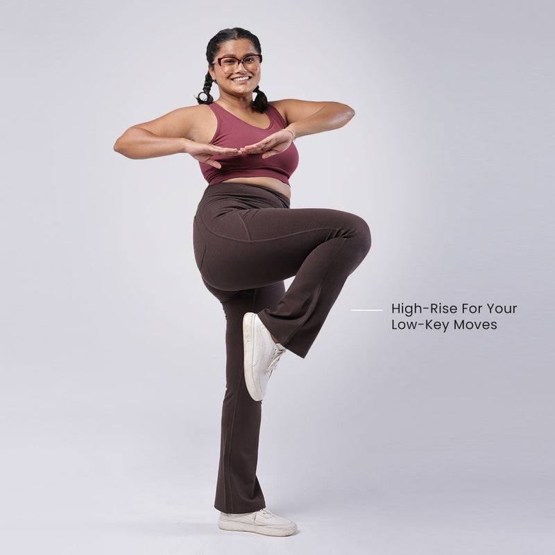 Groove-In Cotton Flare Pants - Tall