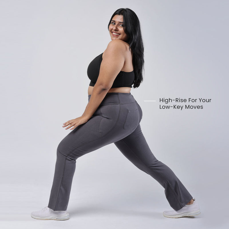 Groove-In Cotton Flare Pants - Tall