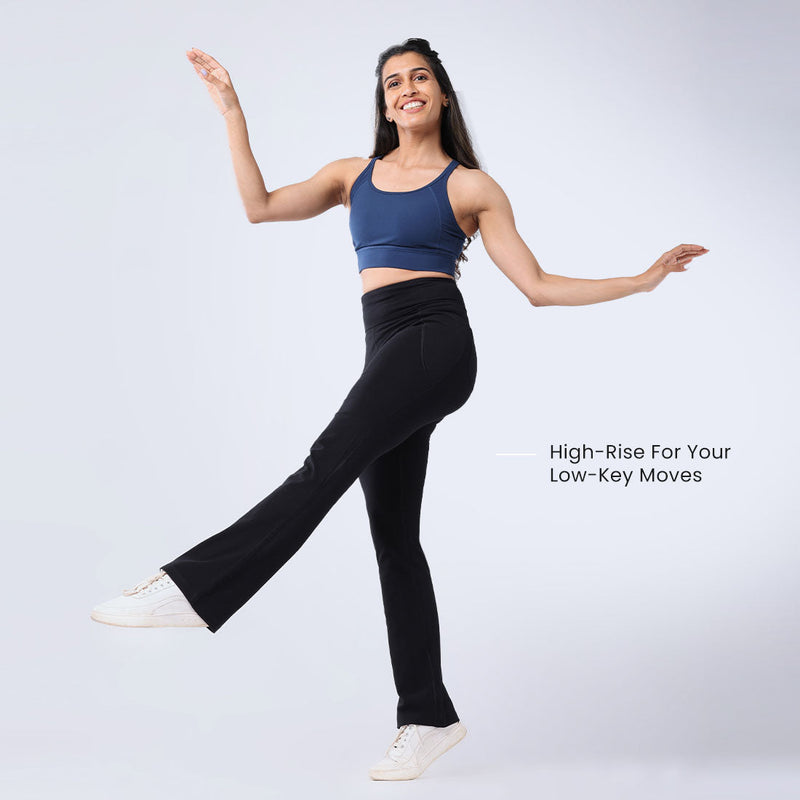 Groove-In Cotton Flare Pants - Tall