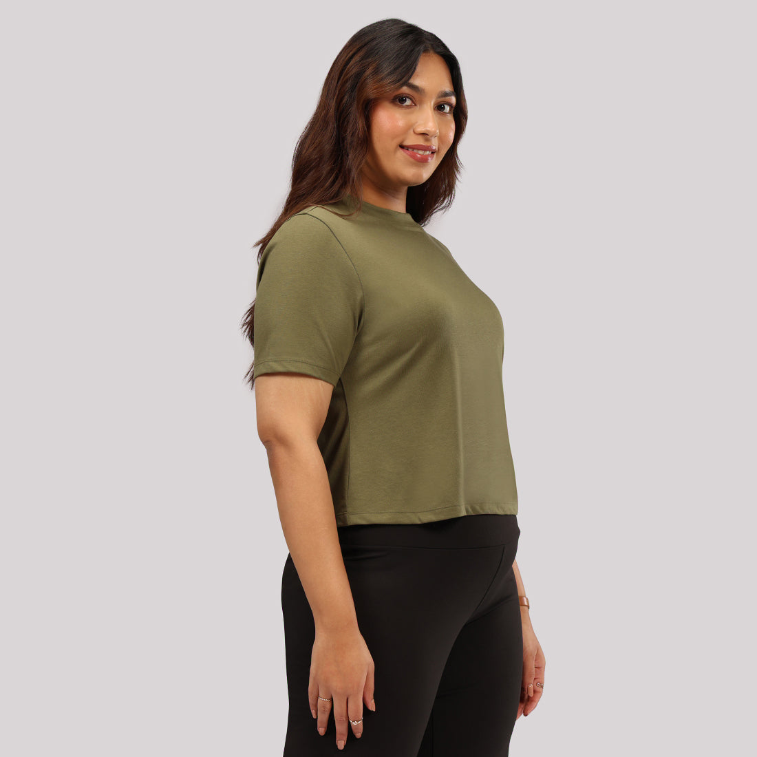 Cotton Pro High Neck Top